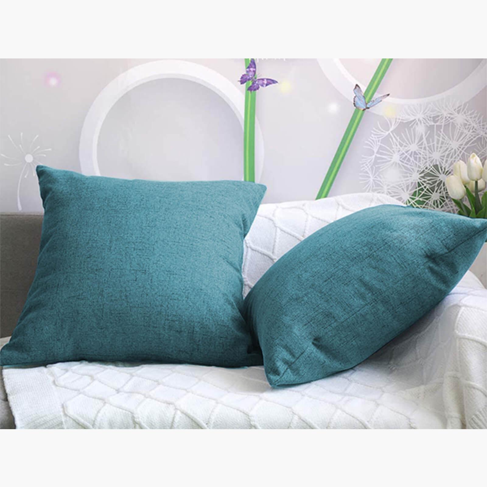 Decorative 2-Piece Linen Cushion Set - 45x45 cms-household-cushionsandthrows-filledcushions-decorativecushions-image-3