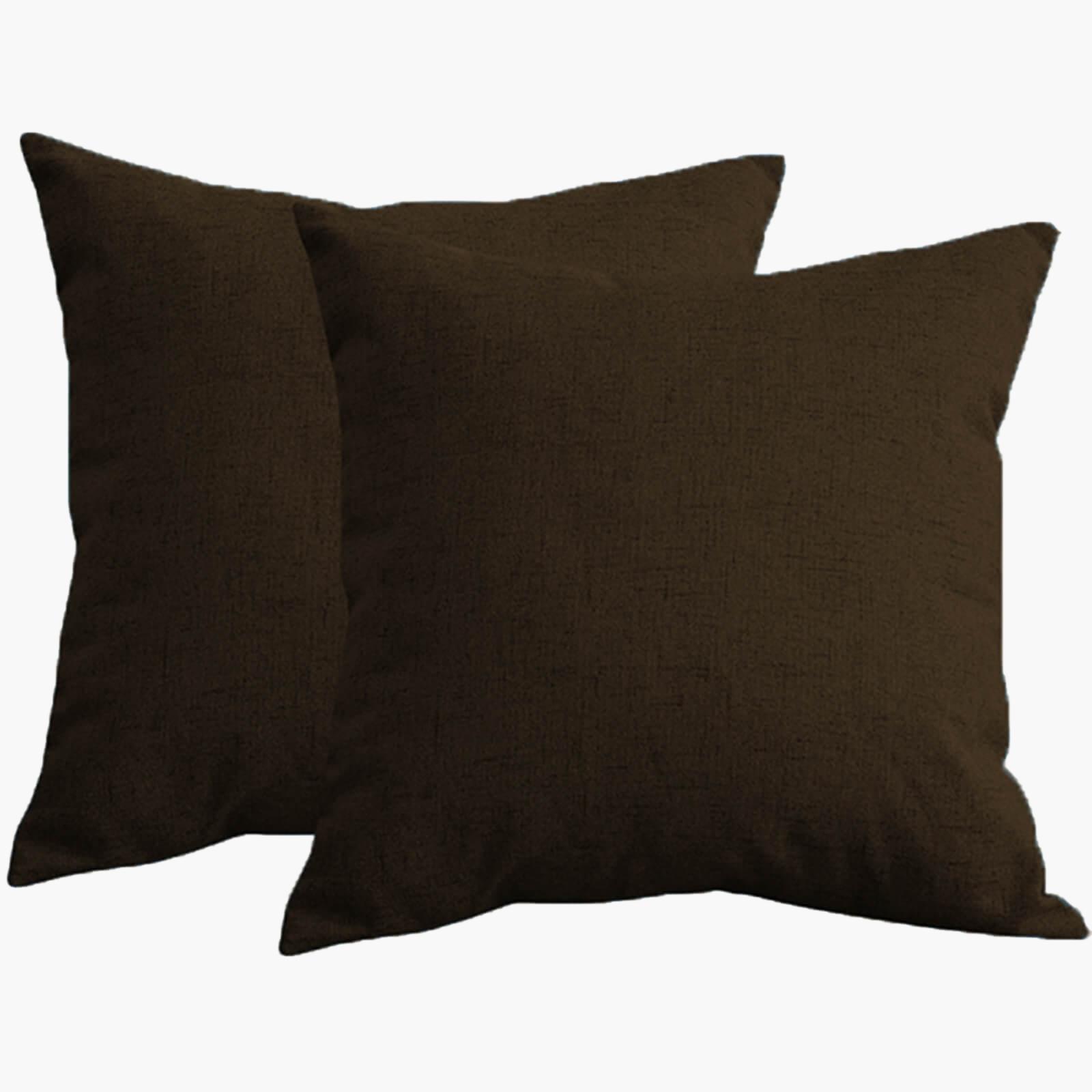 Decorative 2-Piece Linen Soft Cushion Set - 45x45 cms-household-cushionsandthrows-filledcushions-decorativecushions-image-2