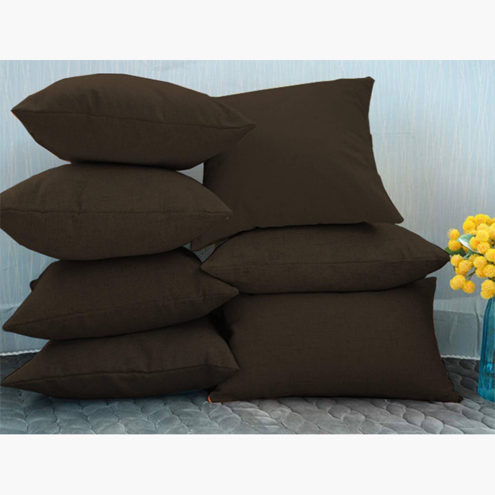 Decorative 2-Piece Linen Soft Cushion Set - 45x45 cms-household-cushionsandthrows-filledcushions-decorativecushions-image-4