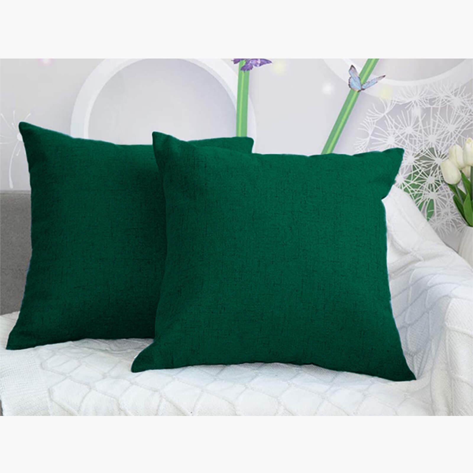 Solid 2-Piece Linen Filled Cushion Set - 45x45 cms-household-cushionsandthrows-filledcushions-decorativecushions-image-1