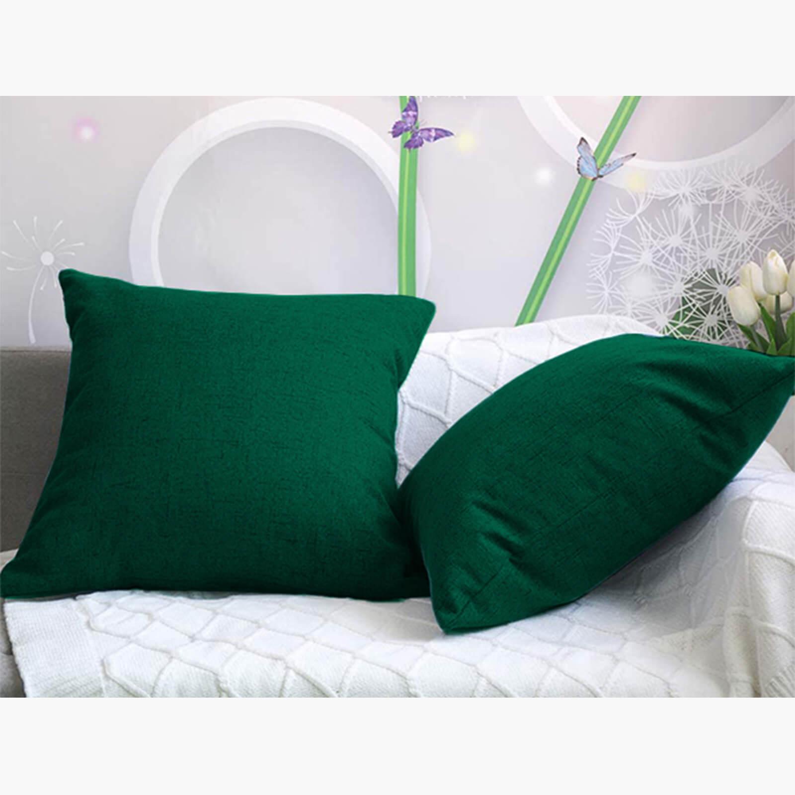 Solid 2-Piece Linen Filled Cushion Set - 45x45 cms-household-cushionsandthrows-filledcushions-decorativecushions-image-3