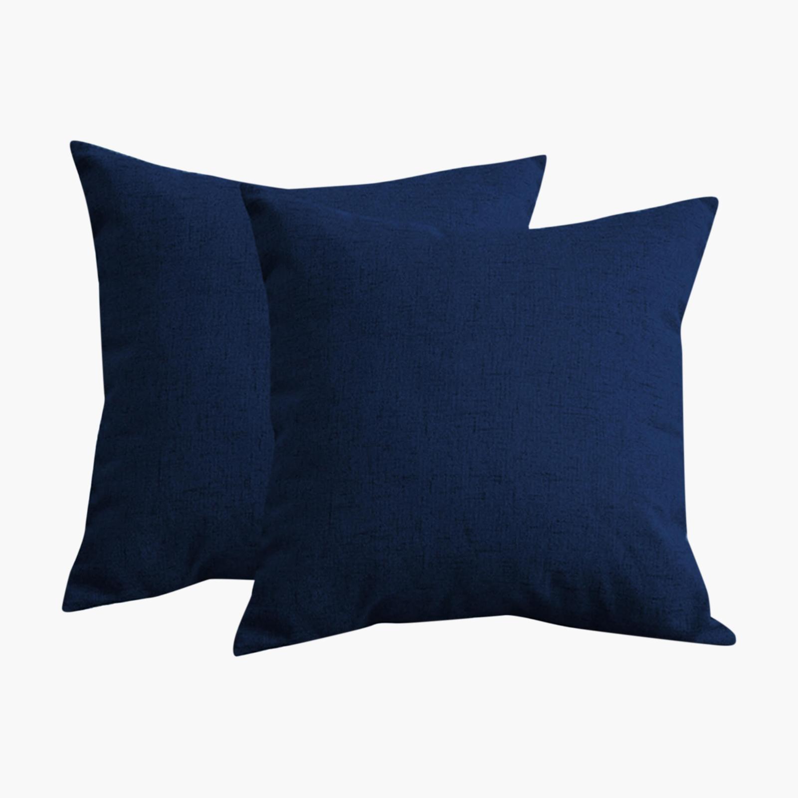 Decorative 2-Piece Linen Soft Cushion Set - 65x65 cms-household-cushionsandthrows-filledcushions-decorativecushions-image-2