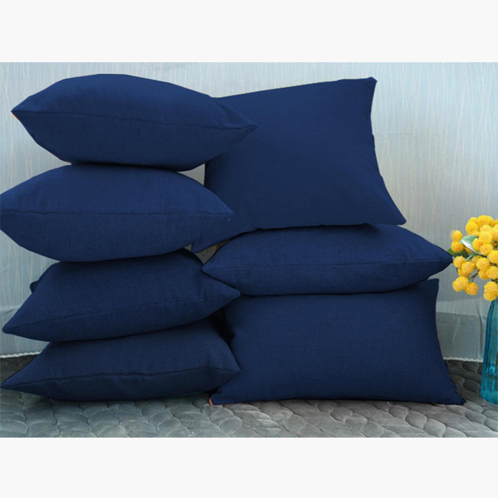 Decorative 2-Piece Linen Soft Cushion Set - 65x65 cms-household-cushionsandthrows-filledcushions-decorativecushions-image-4