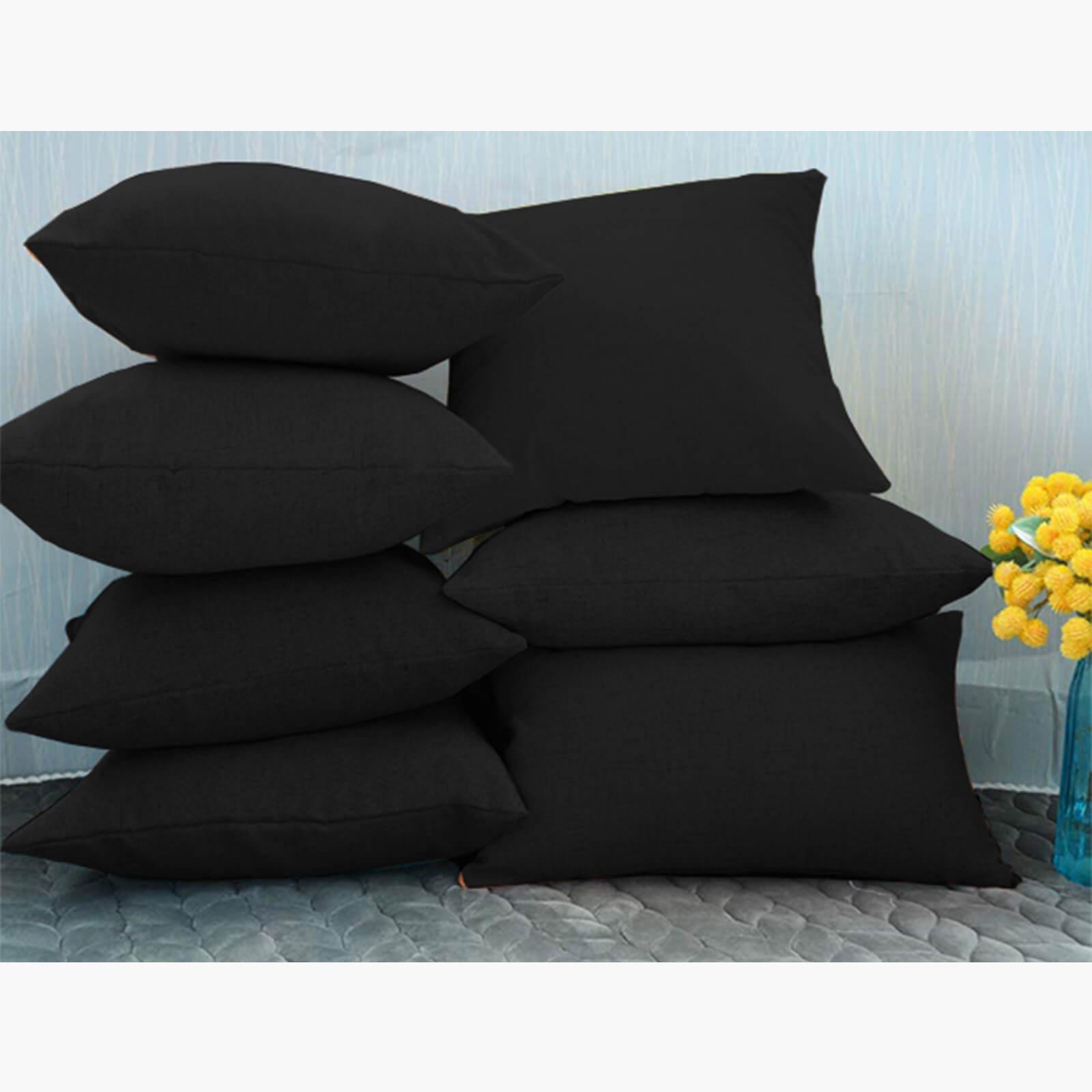 Solid 2-Piece Linen Filled Cushion Set - 65x65 cms-household-cushionsandthrows-filledcushions-decorativecushions-image-4