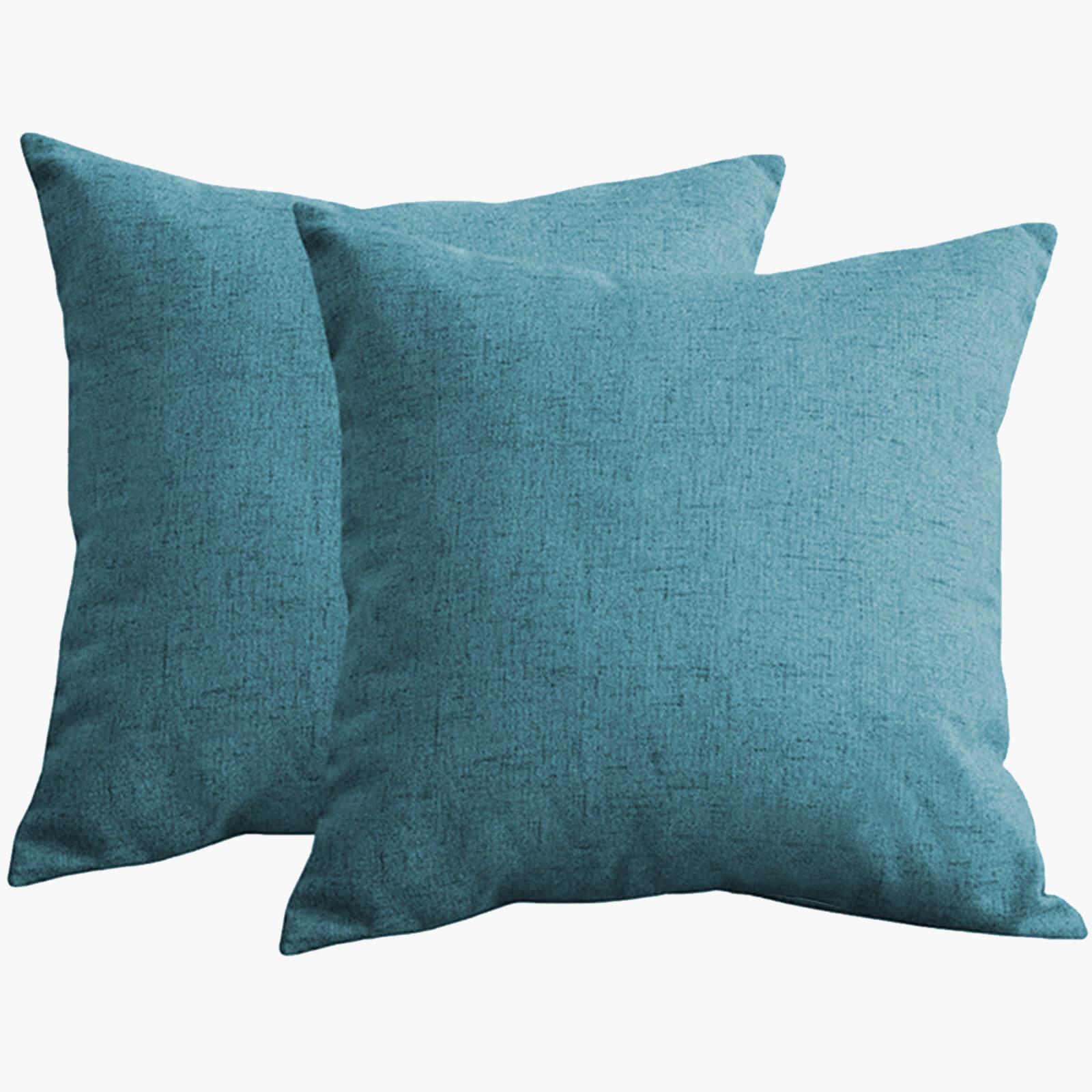 Solid 2-Piece Linen Filled Cushion Set - 65x65 cms-household-cushionsandthrows-filledcushions-decorativecushions-image-2