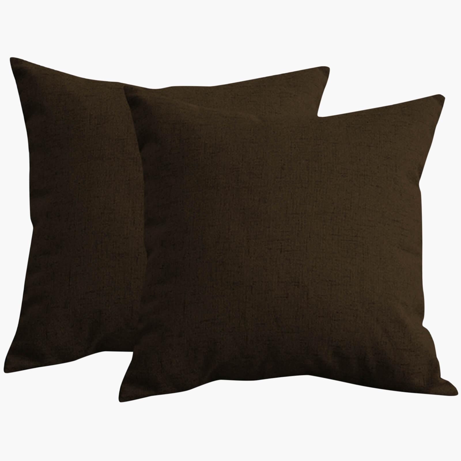 Solid 2-Piece Linen Soft Decorative Cushion Set - 65x65 cms-household-cushionsandthrows-filledcushions-decorativecushions-image-2
