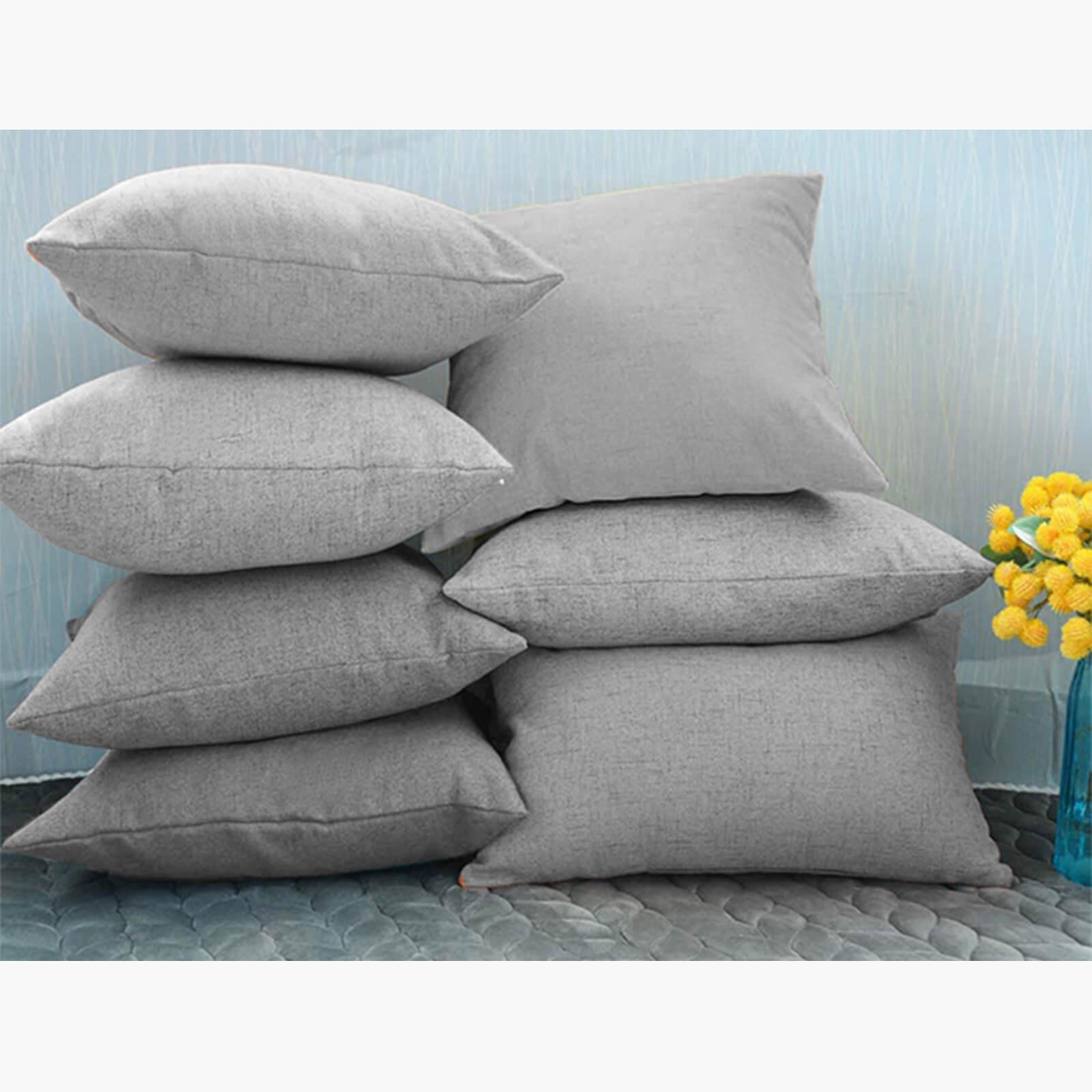 Decorative 2-Piece Linen Cushion Set - 65x65 cms-household-cushionsandthrows-filledcushions-decorativecushions-image-4