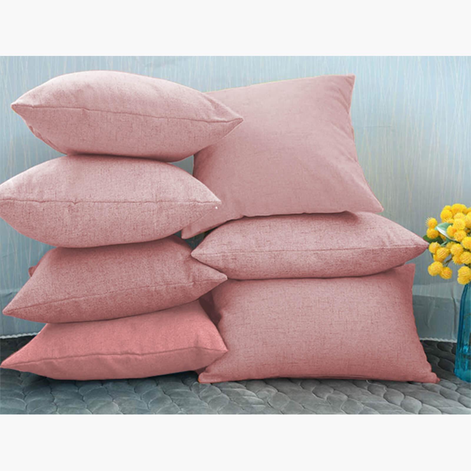 Decorative 2-Piece Linen Cushion Set - 65x65 cms-household-cushionsandthrows-filledcushions-decorativecushions-image-4