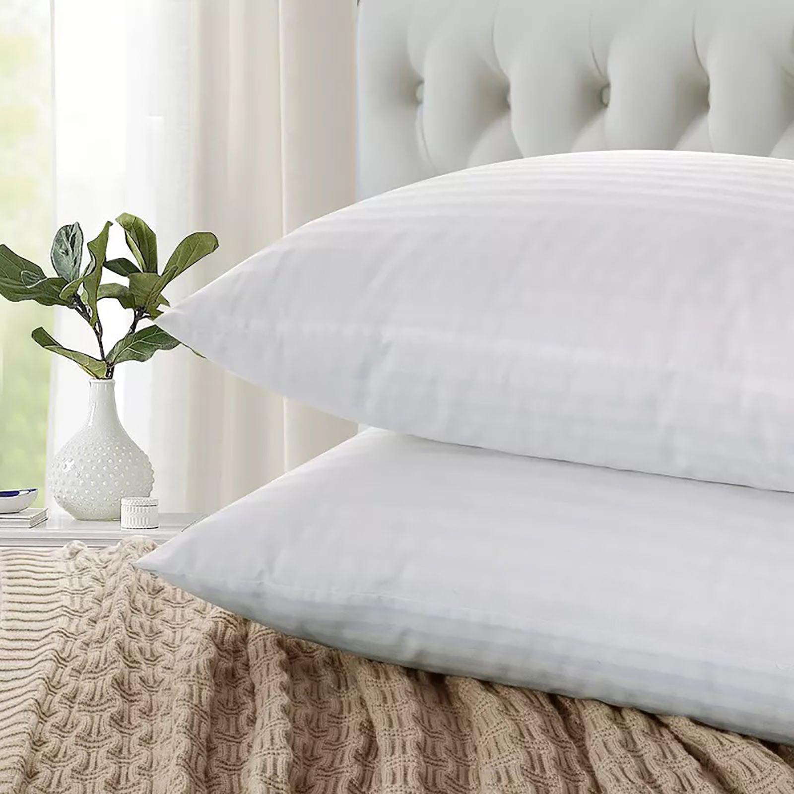 Striped Microfiber Pillow - 75x50 cms-household-bedding-pillows-image-3