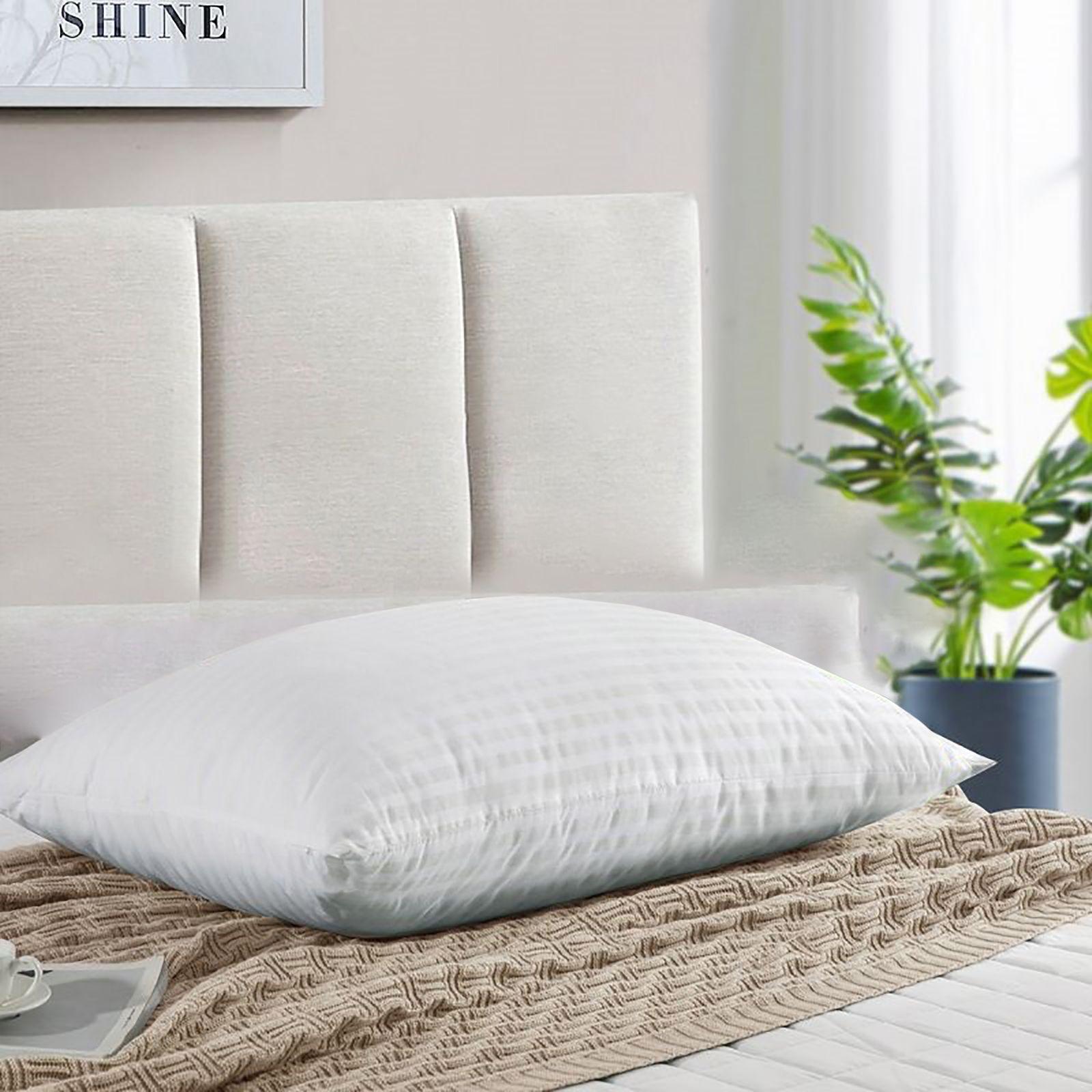 Striped Microfiber Pillow - 90x50 cms-household-bedding-pillows-image-1