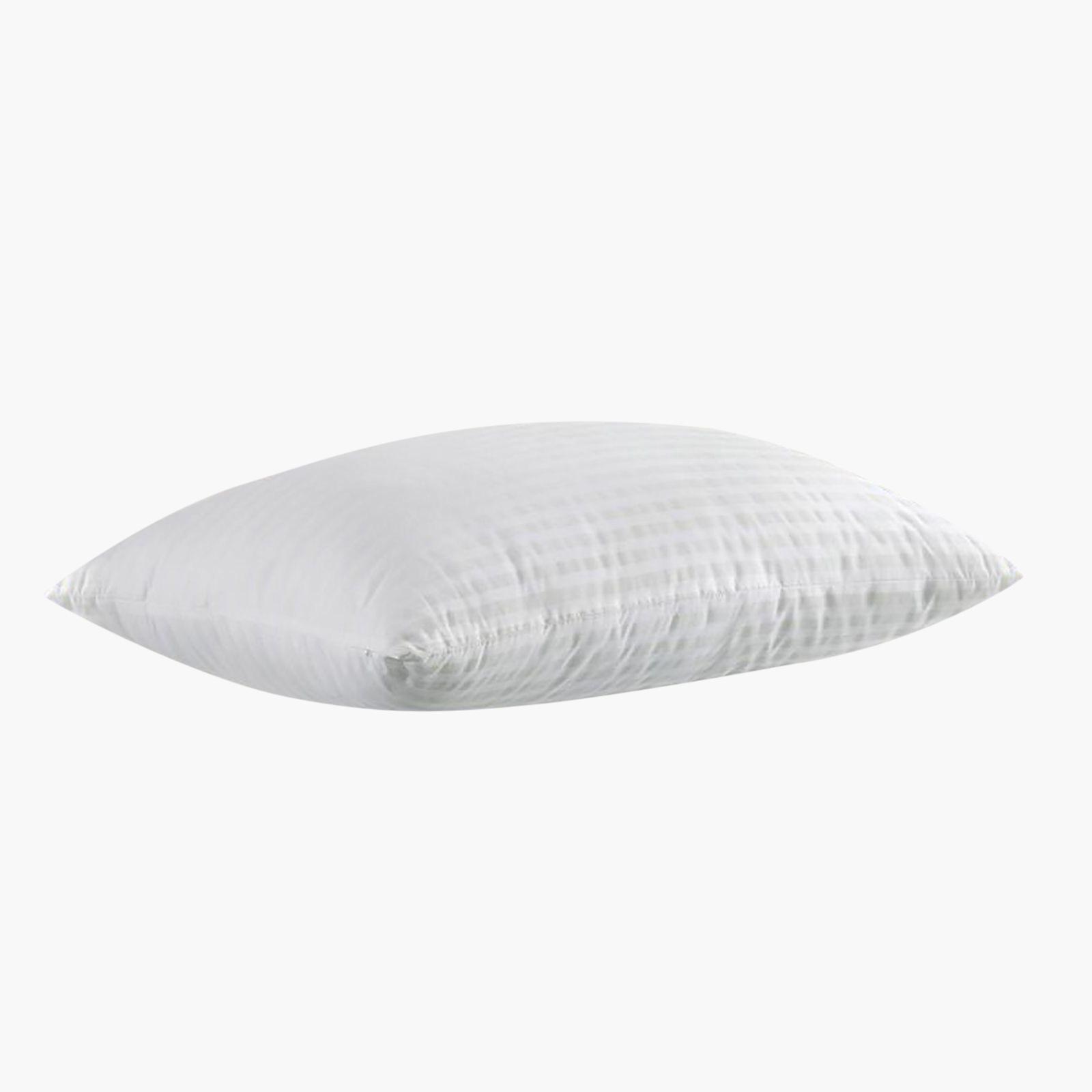 Striped Microfiber Pillow - 90x50 cms-household-bedding-pillows-image-2