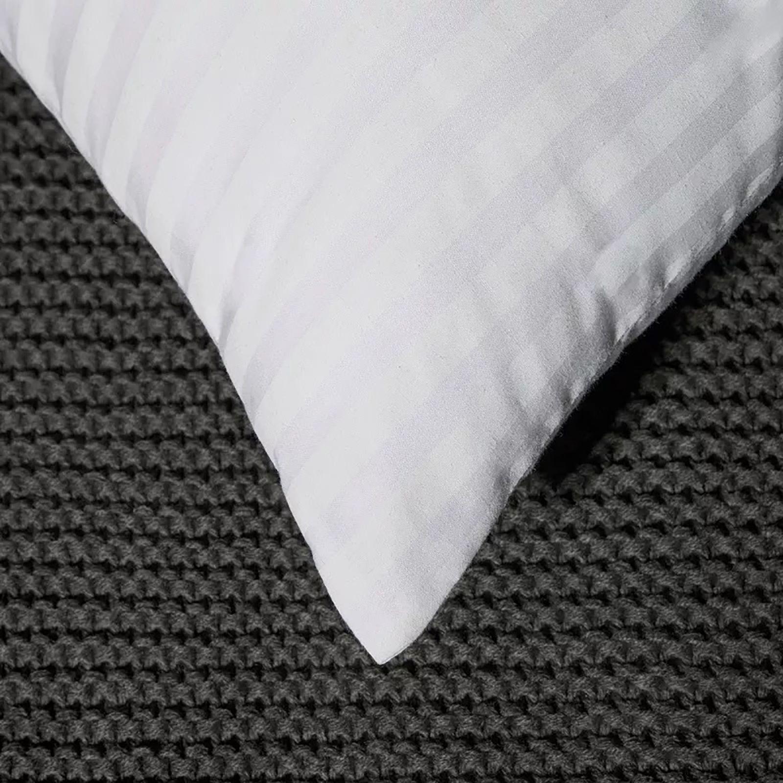 Striped Microfiber Pillow - 90x50 cms-household-bedding-pillows-image-5