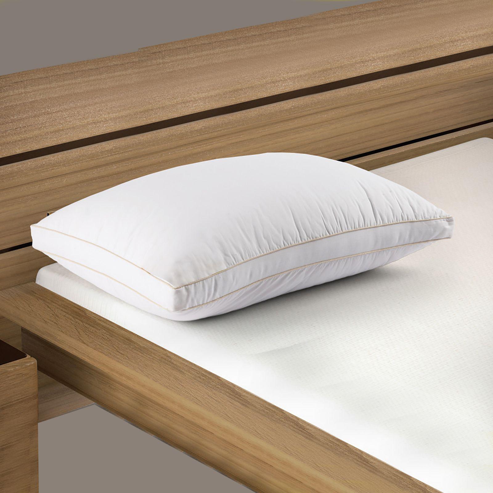 Microfibre Prime Pillow with Double Golden Line  - 75x50 cms-household-bedding-pillows-image-1