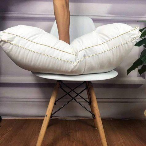 Microfibre Prime Pillow with Double Golden Line  - 75x50 cms-household-bedding-pillows-image-4