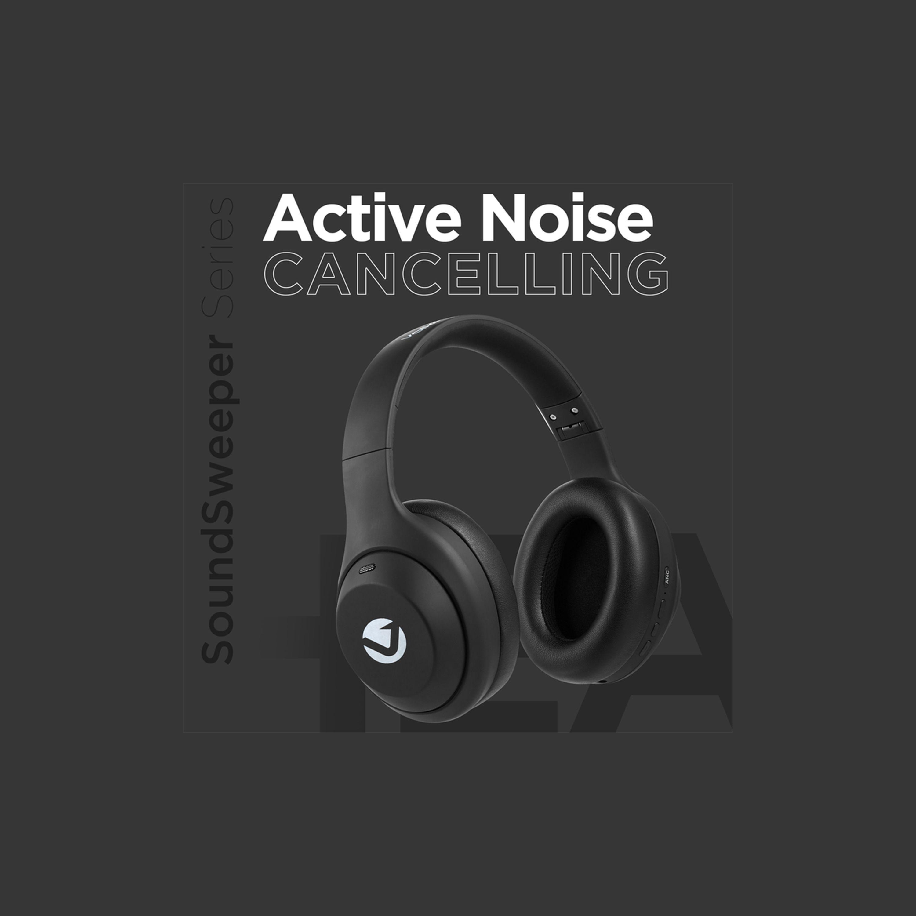 Volkano SoundSweeper Series Active Noise Cancelling Headphones - Black-electronics-headphonesandearphones-image-2