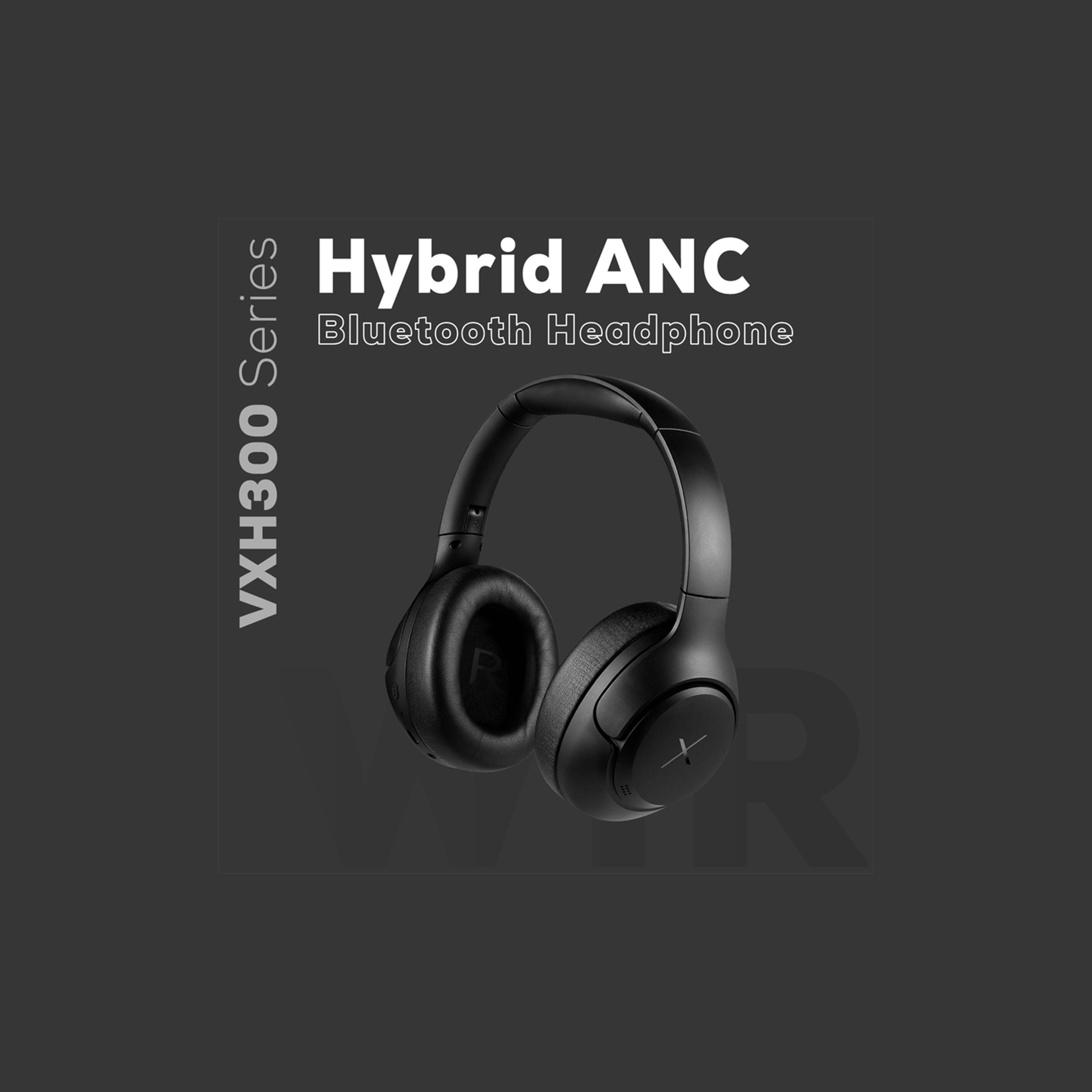 VolkanoX VXH300 Bluetooth Headphones with Hybrid Active Noise Cancelling  - Black-electronics-headphonesandearphones-image-2