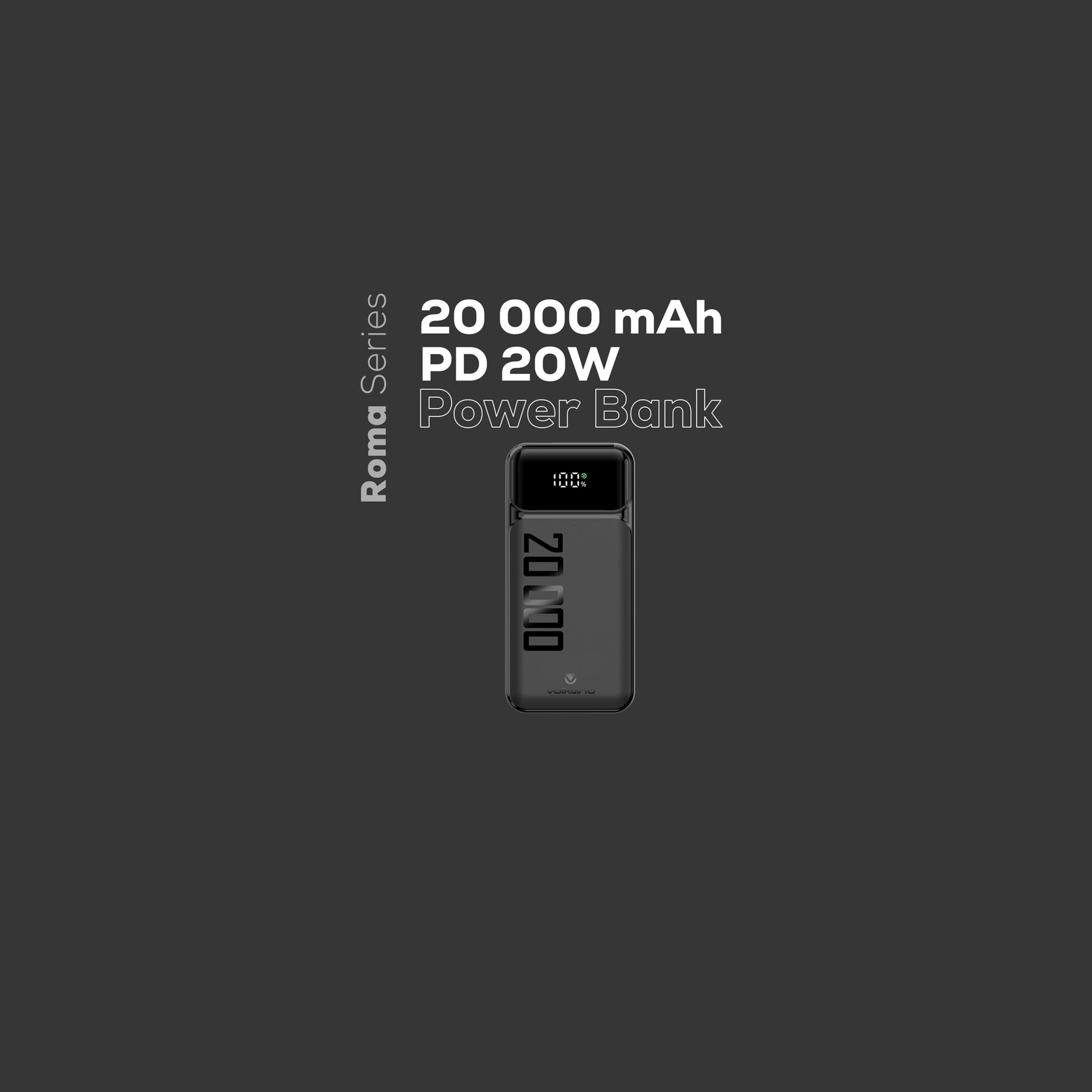 Volkano Roma Series 20000mAh PD 20W Power Bank-electronics-portabledevices-image-2