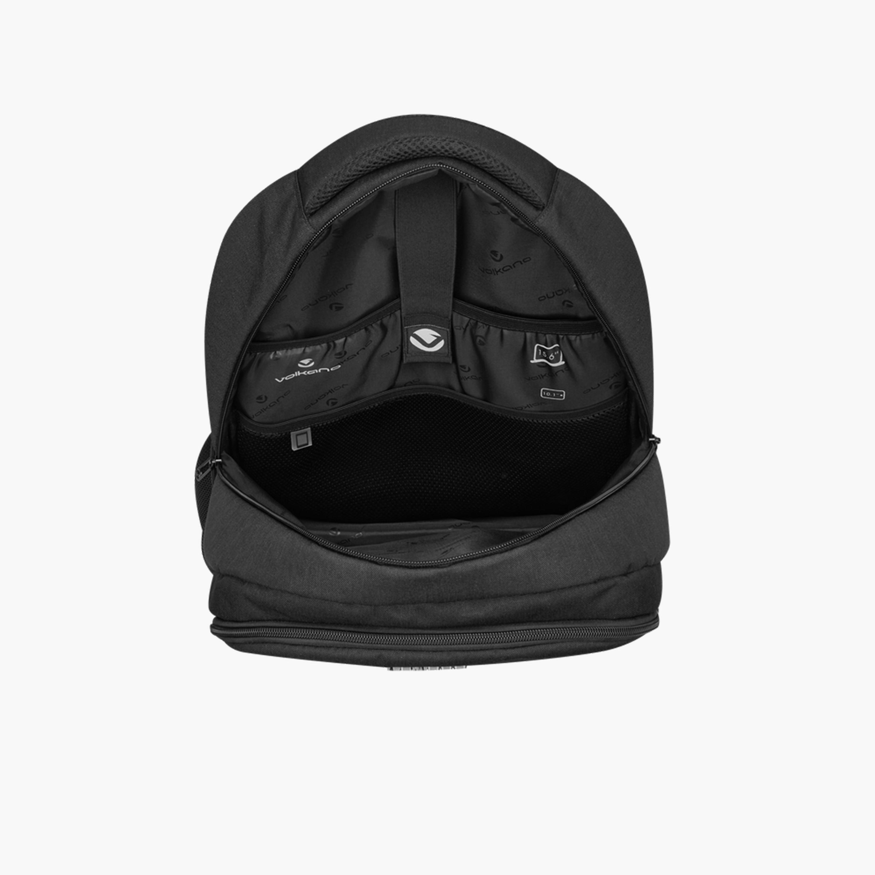 Volkano 15.6 Inches Laptop Bags Polyester Adjustable Shoulder Straps | VK-9176-BK-women-bagsandwallets-backpacks-image-5
