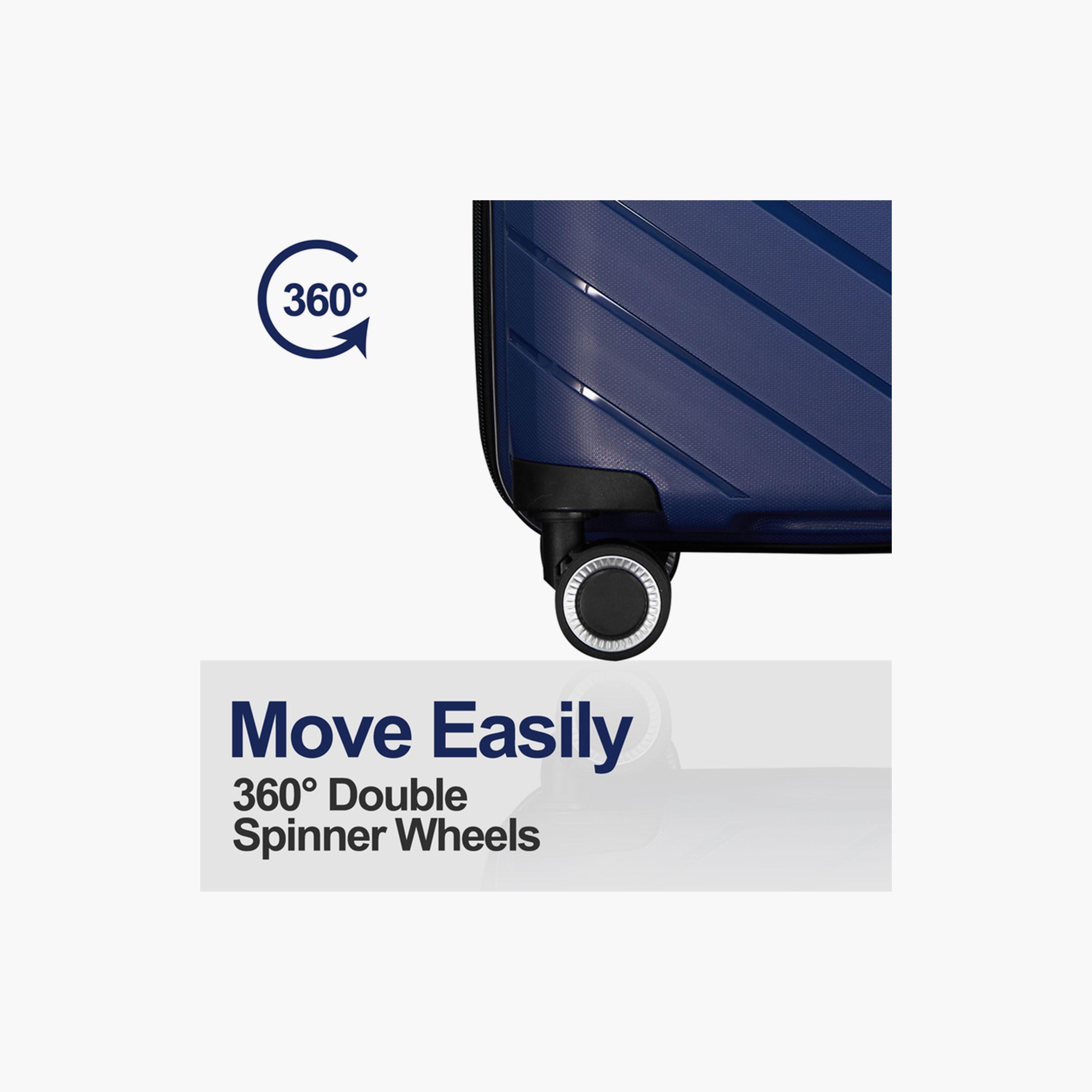 Travelwize Java Set of 3 Polypropylene Hard Sided 4-Wheeler Spinner Trolley Bag with TSA Lock | TW-1086-AZ-travel-luggagesandbags-luggage-image-6