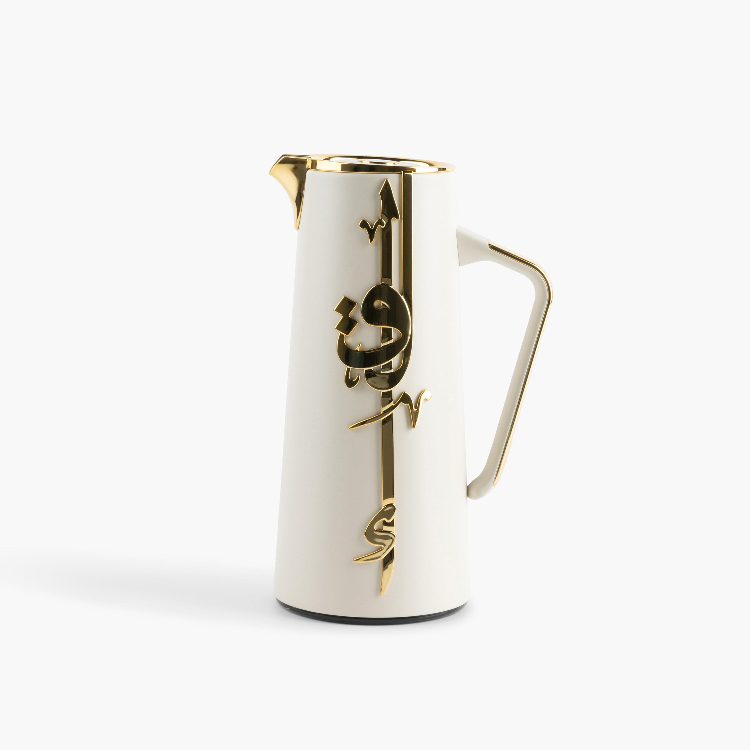 Lqaa Calligraphy Detail Vacuum Flask - 1 L-household-dining-teaandcoffee-vacuumflaskscoffeeandteapots-image-2