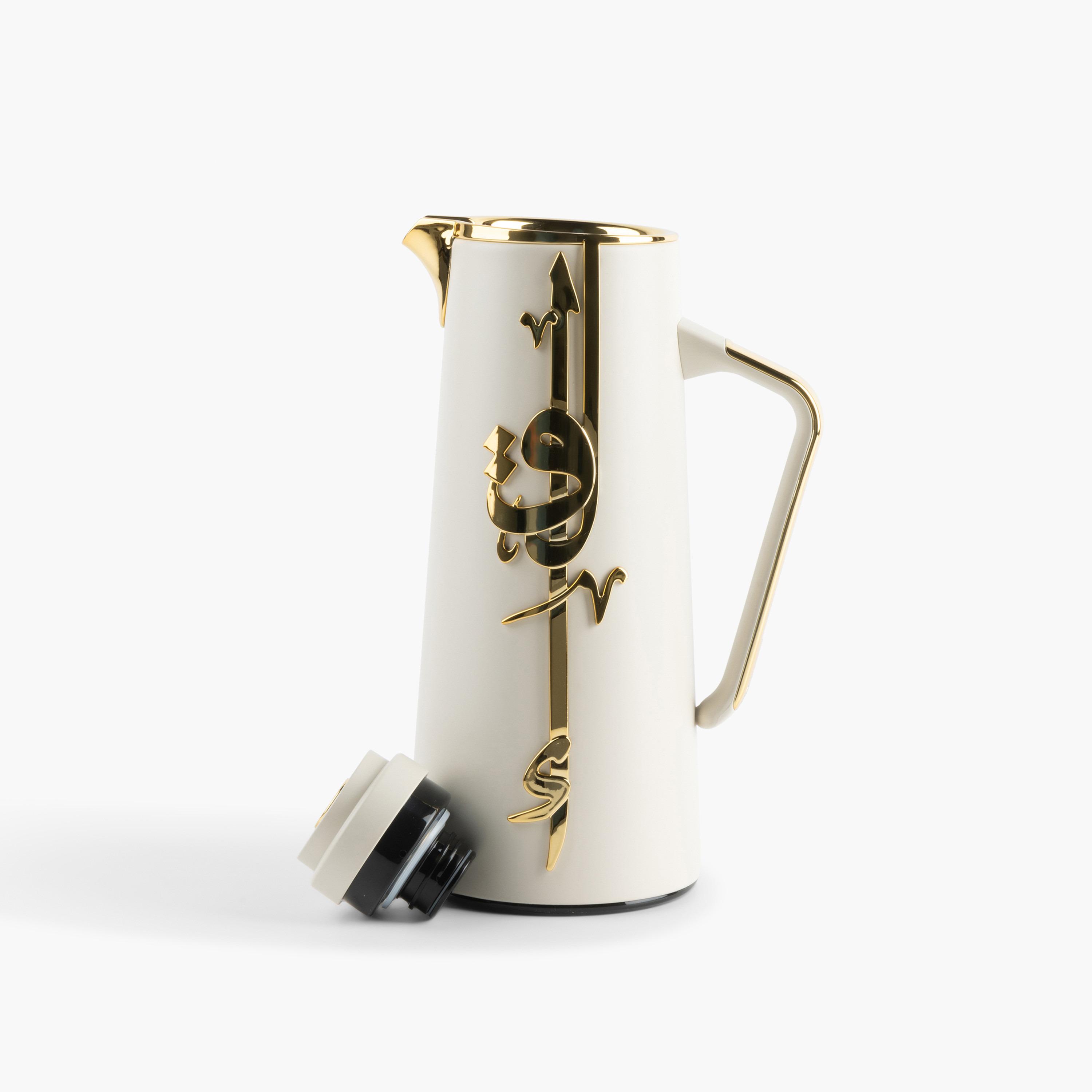 Lqaa Calligraphy Detail Vacuum Flask - 1 L-household-dining-teaandcoffee-vacuumflaskscoffeeandteapots-image-3