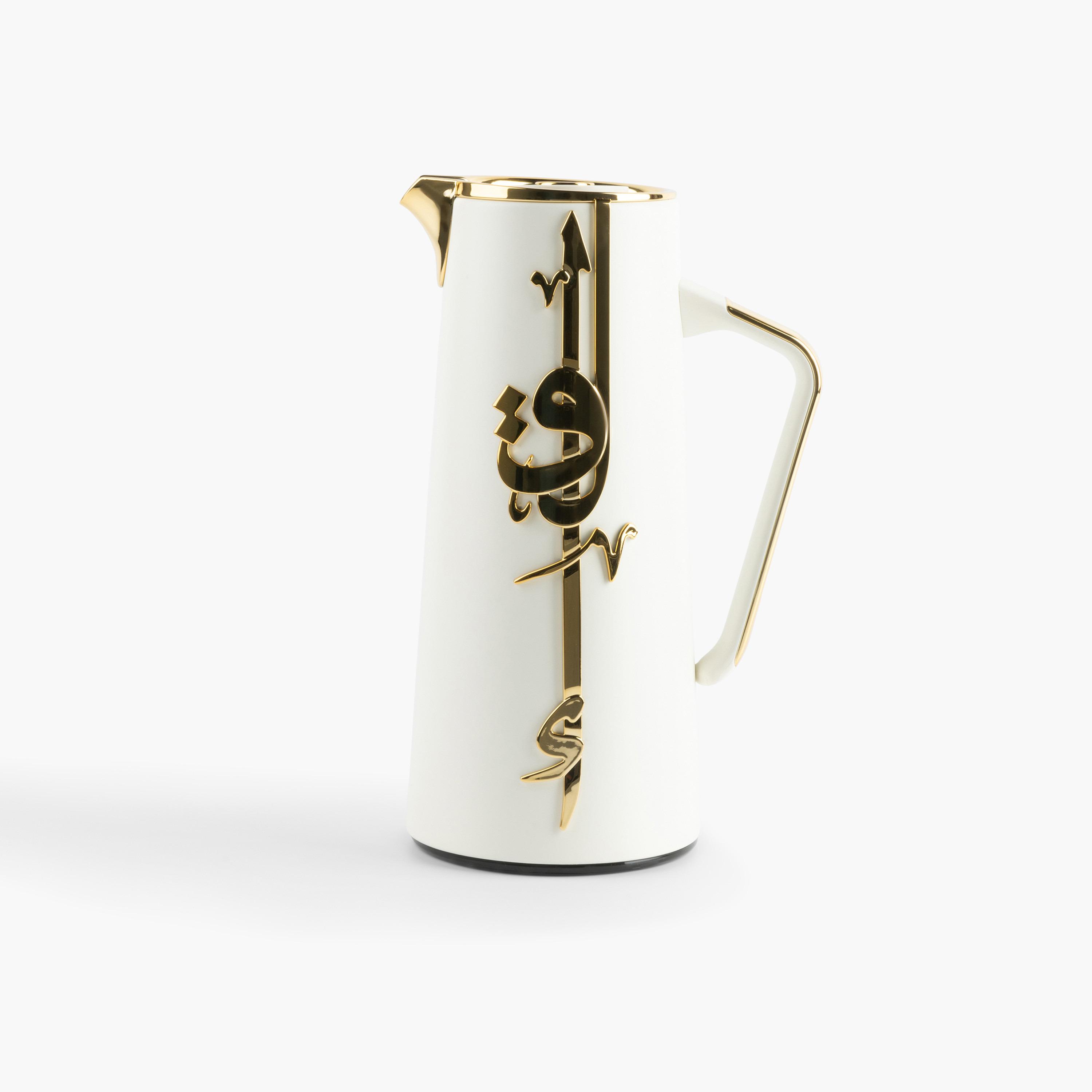 Lqaa Calligraphy Detail Vacuum Flask - 1 L-household-dining-teaandcoffee-vacuumflaskscoffeeandteapots-image-2