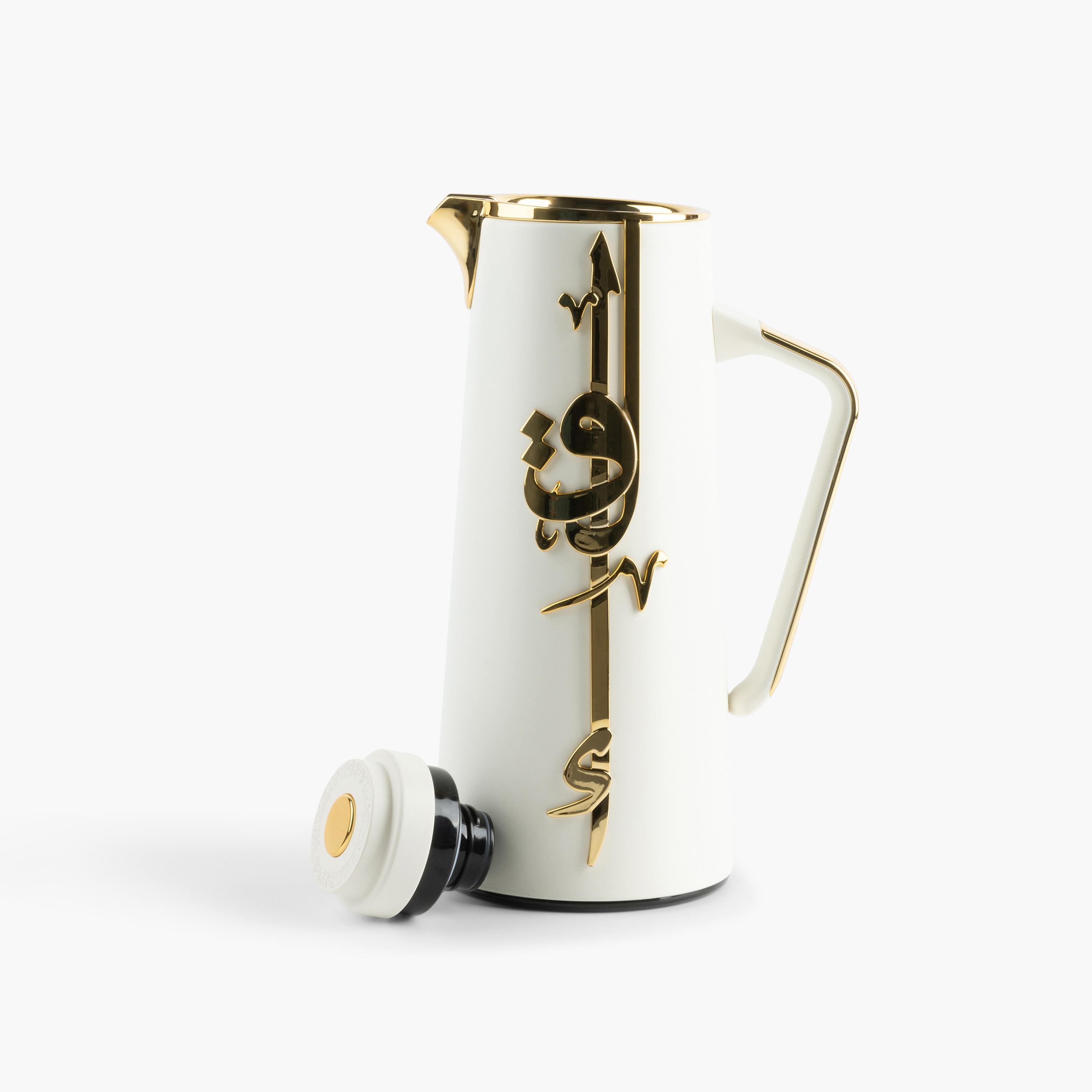 Lqaa Calligraphy Detail Vacuum Flask - 1 L-household-dining-teaandcoffee-vacuumflaskscoffeeandteapots-image-3