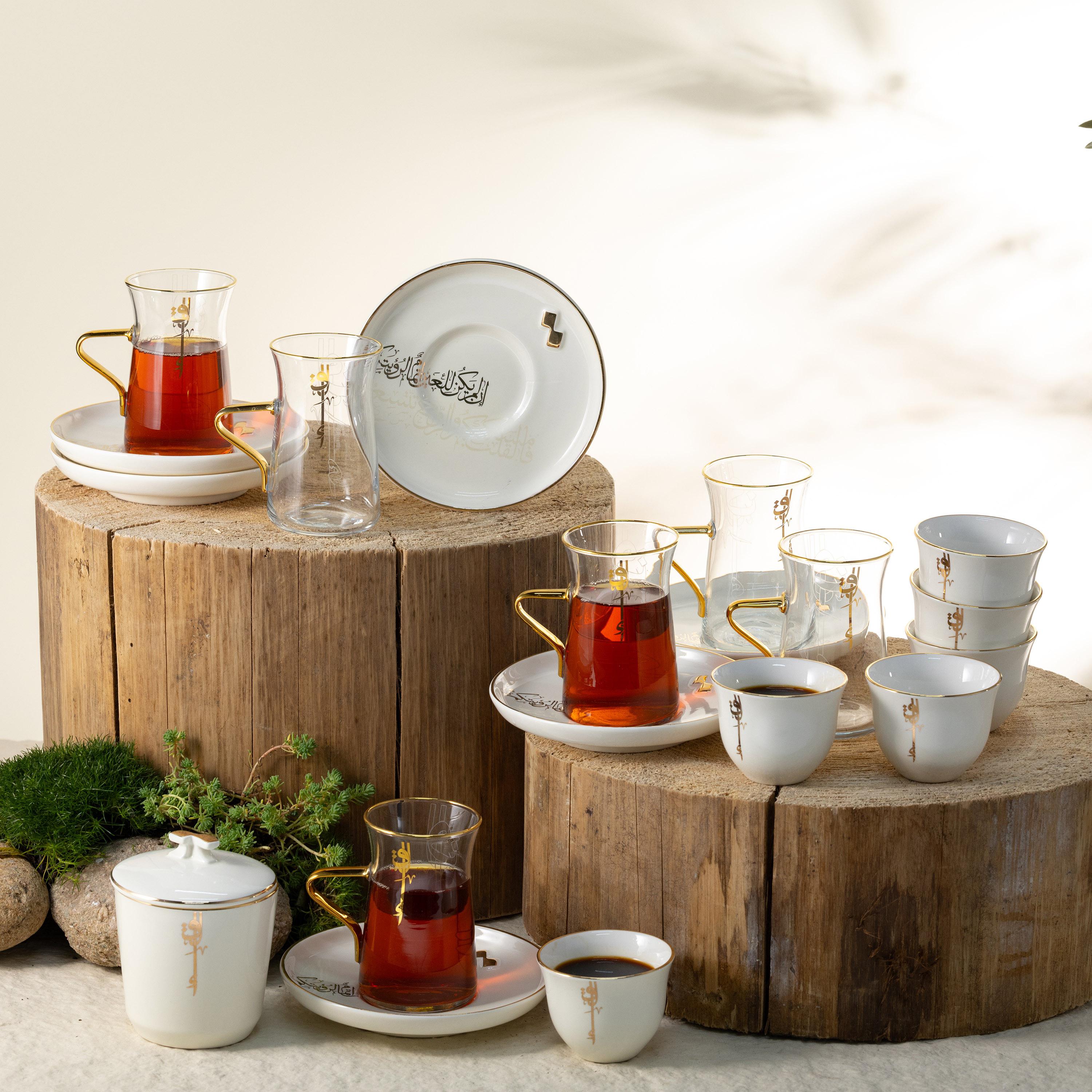 Lqaa 19-Piece Tea Cup and Saucer Set-household-dining-teaandcoffee-teaandcoffeesets-image-2