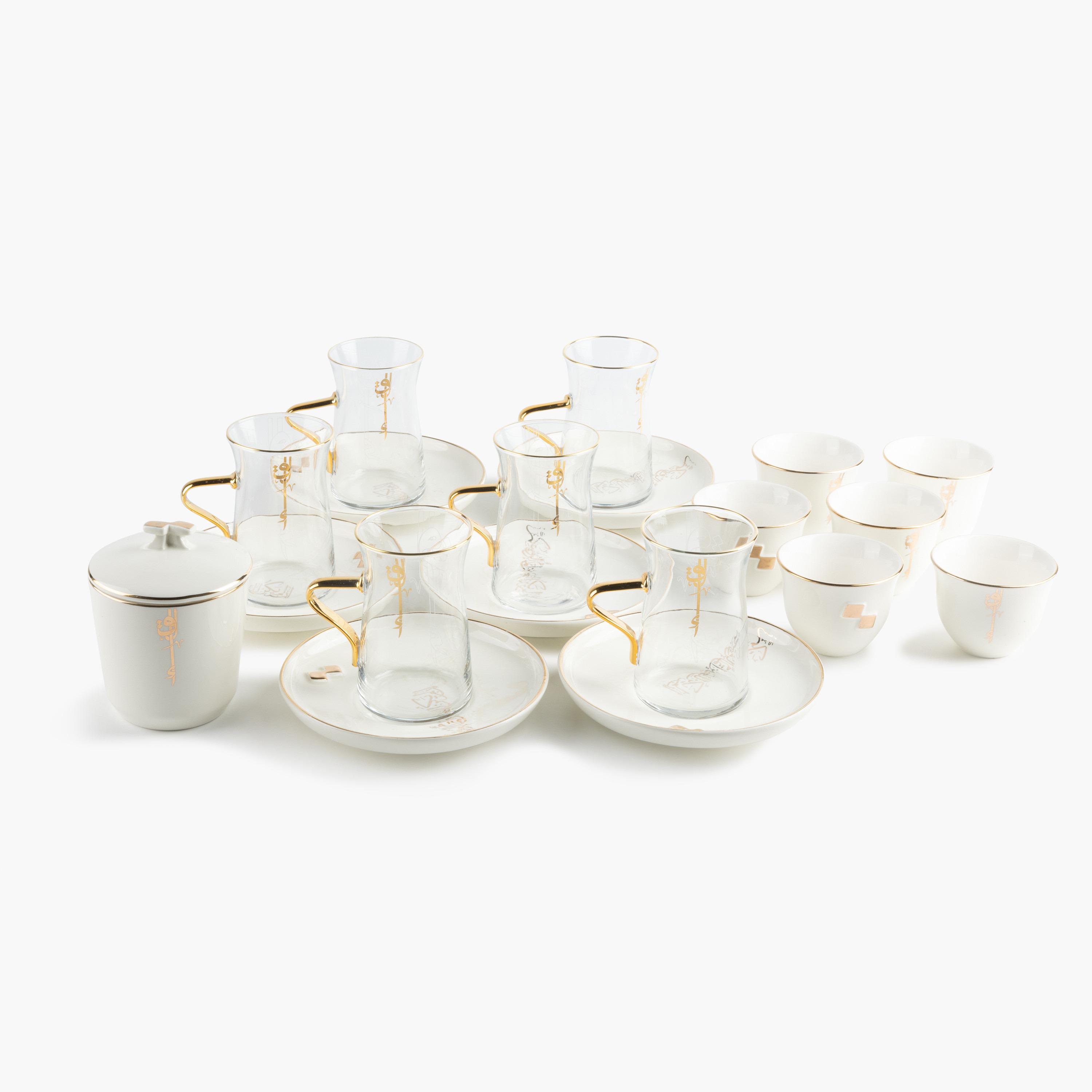 Lqaa 19-Piece Tea Cup and Saucer Set-household-dining-teaandcoffee-teaandcoffeesets-image-3