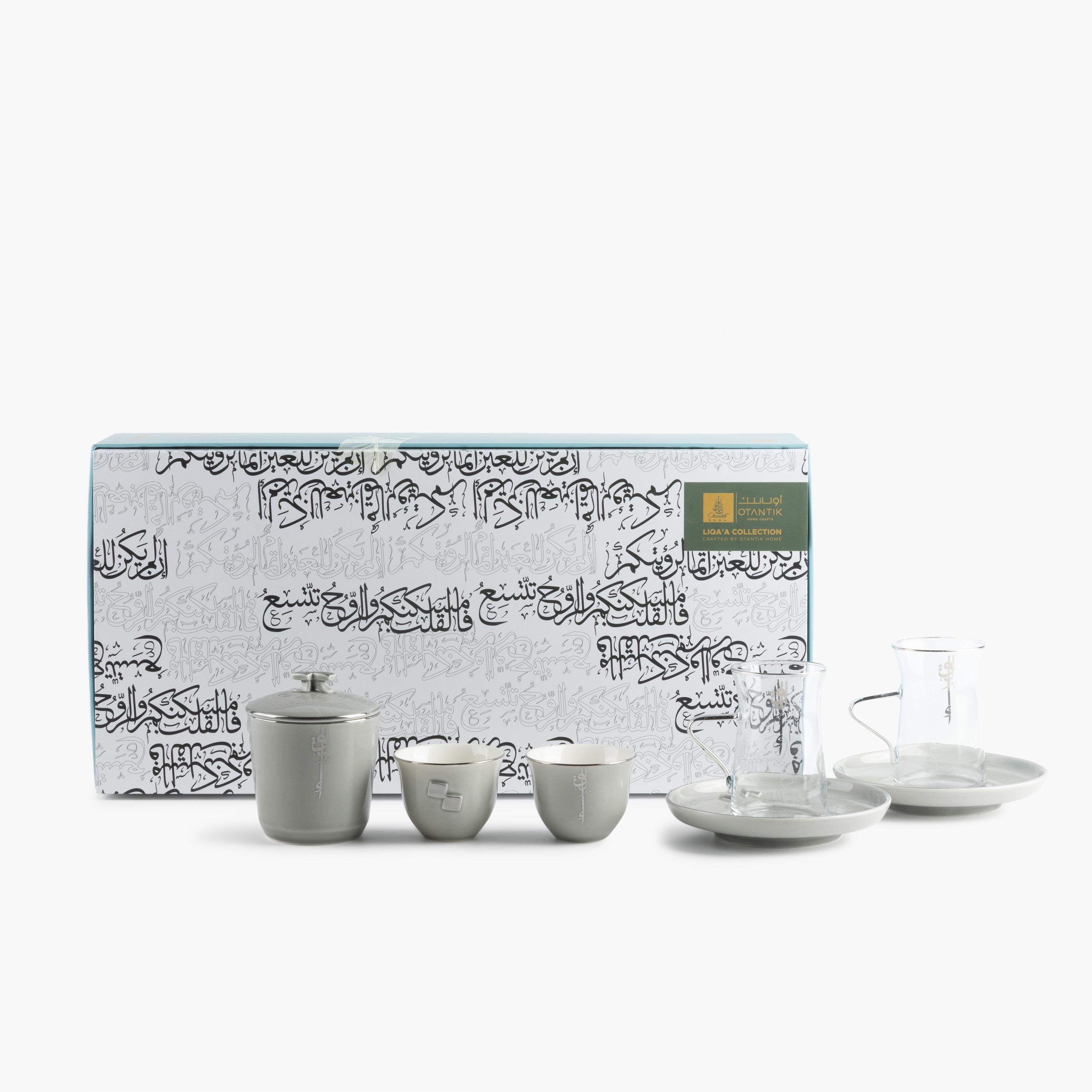 Lqaa 19-Piece Cup and Saucer Set with Sugar Pot-household-dining-teaandcoffee-teaandcoffeesets-image-1
