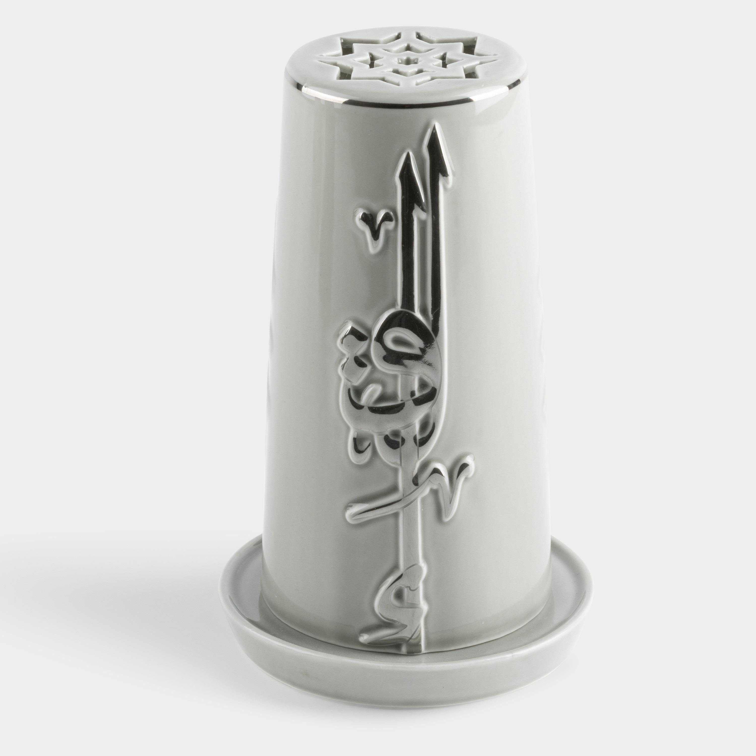 Lqaa Electronic Candle and Porcelain Holder Set - 17 cms-household-homefragrance-candles-image-3