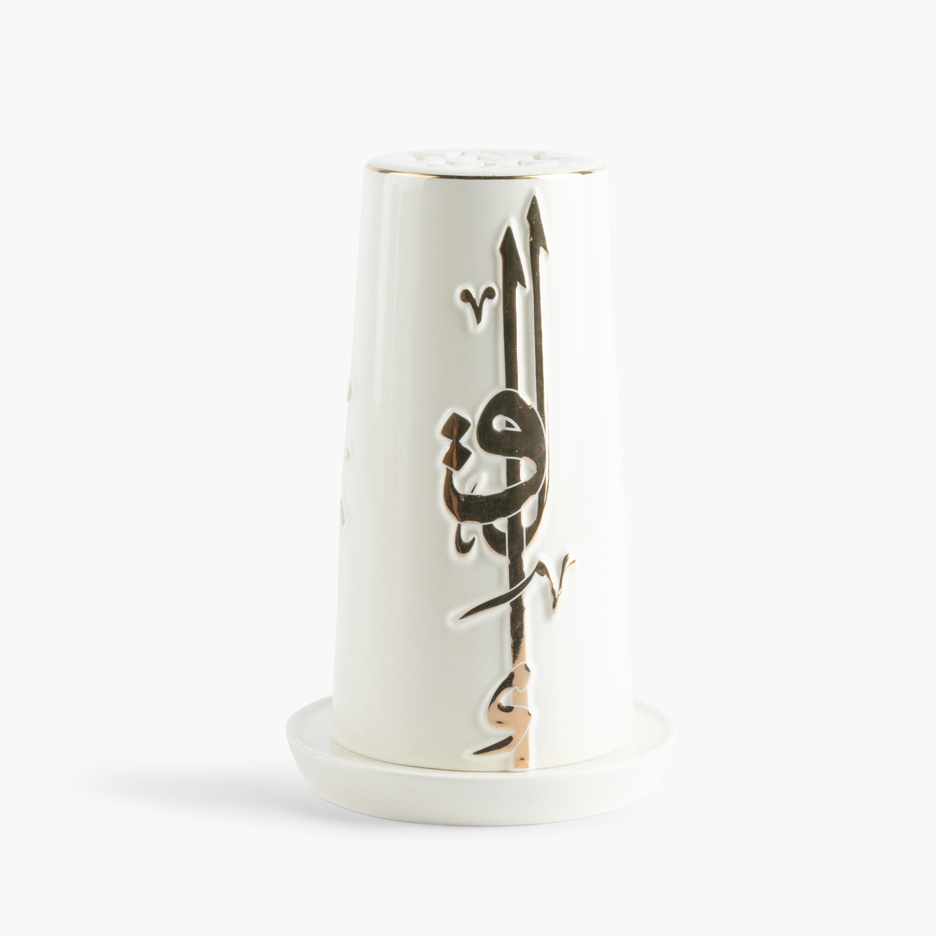 طقم شمعة إلكترونية وحامل لقاء من أوتانتيك - 20 سم-household-homefragrance-candles-image-3