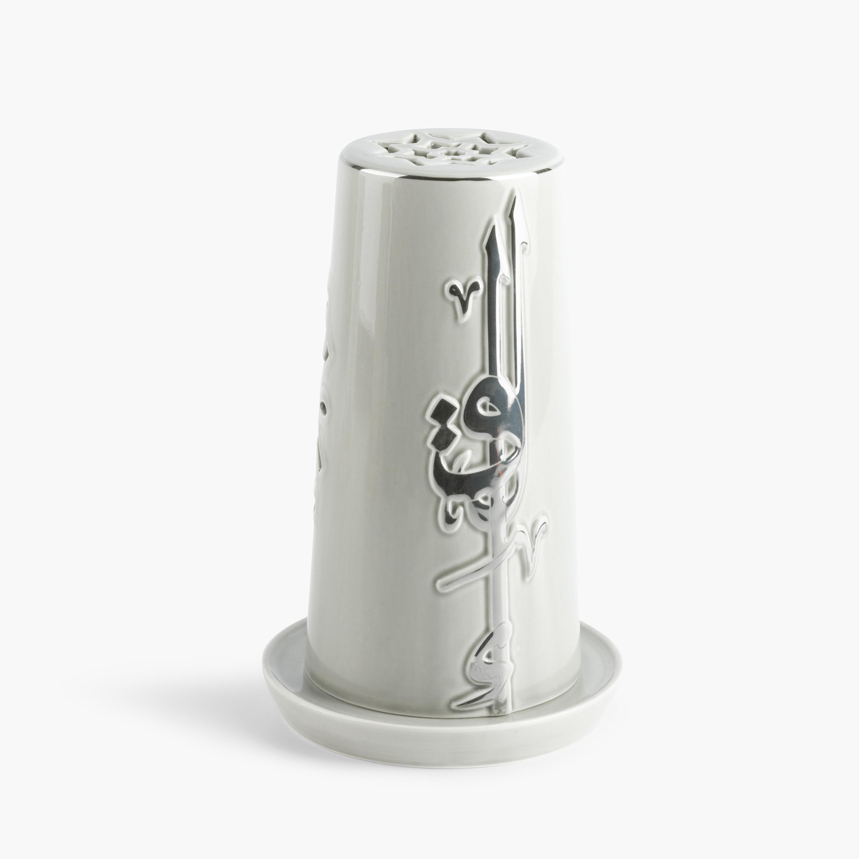 Lqaa Electronic Candle and Porcelain Holder Set - 23 cms-household-homefragrance-candles-image-3