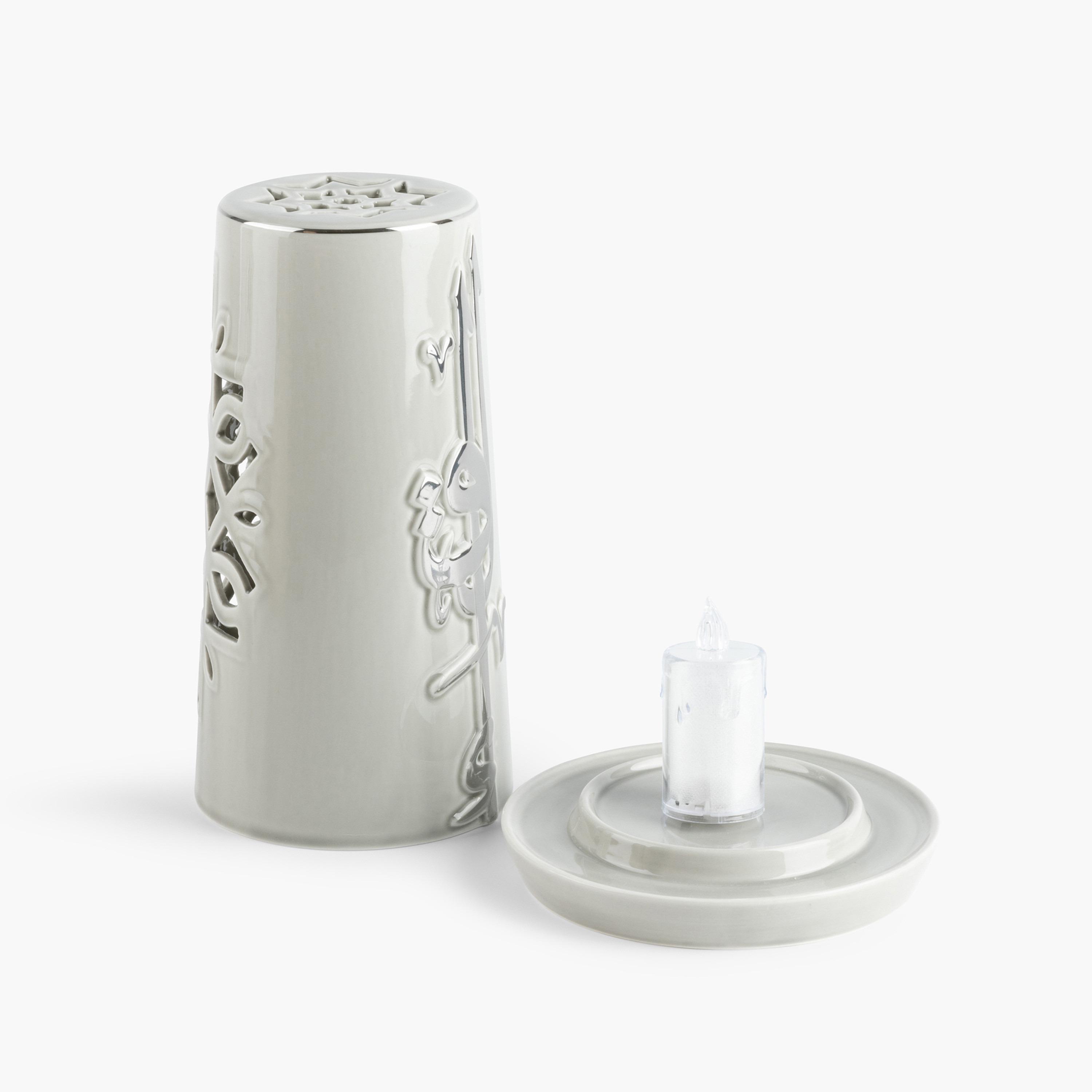 Lqaa Electronic Candle and Porcelain Holder Set - 23 cms-household-homefragrance-candles-image-4