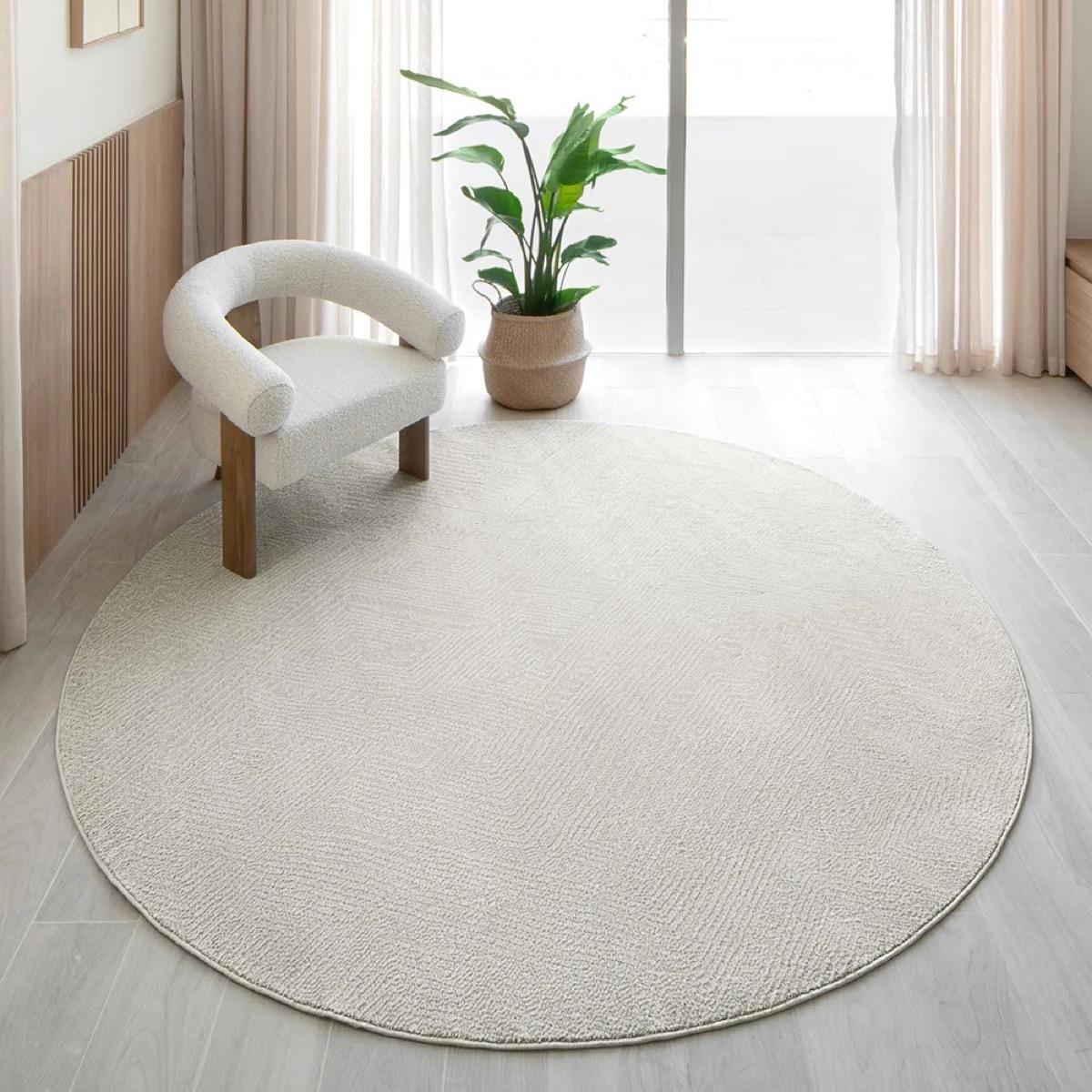 Marco Sandy Fuzzy Rug - 240x240 cm