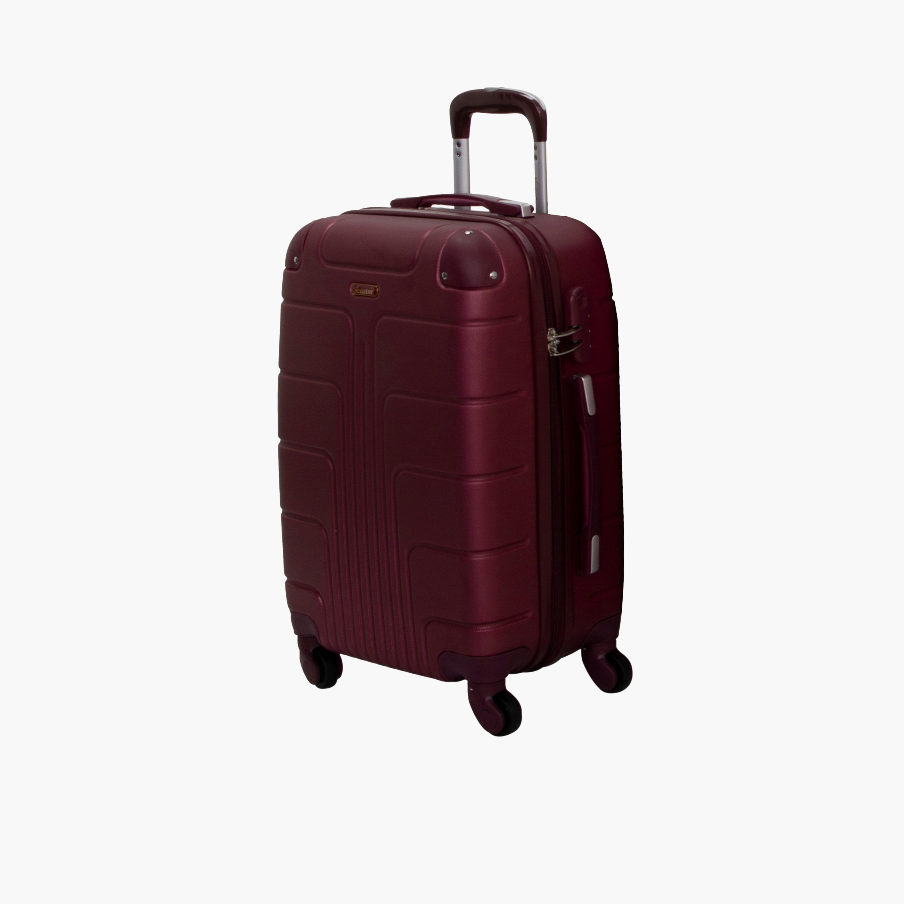 Senator 55 CM Small Cabin ABS Hard Sided 4-Wheeler Spinner Trolley Bag with Combination Lock-travel-luggagesandbags-luggage-image-1