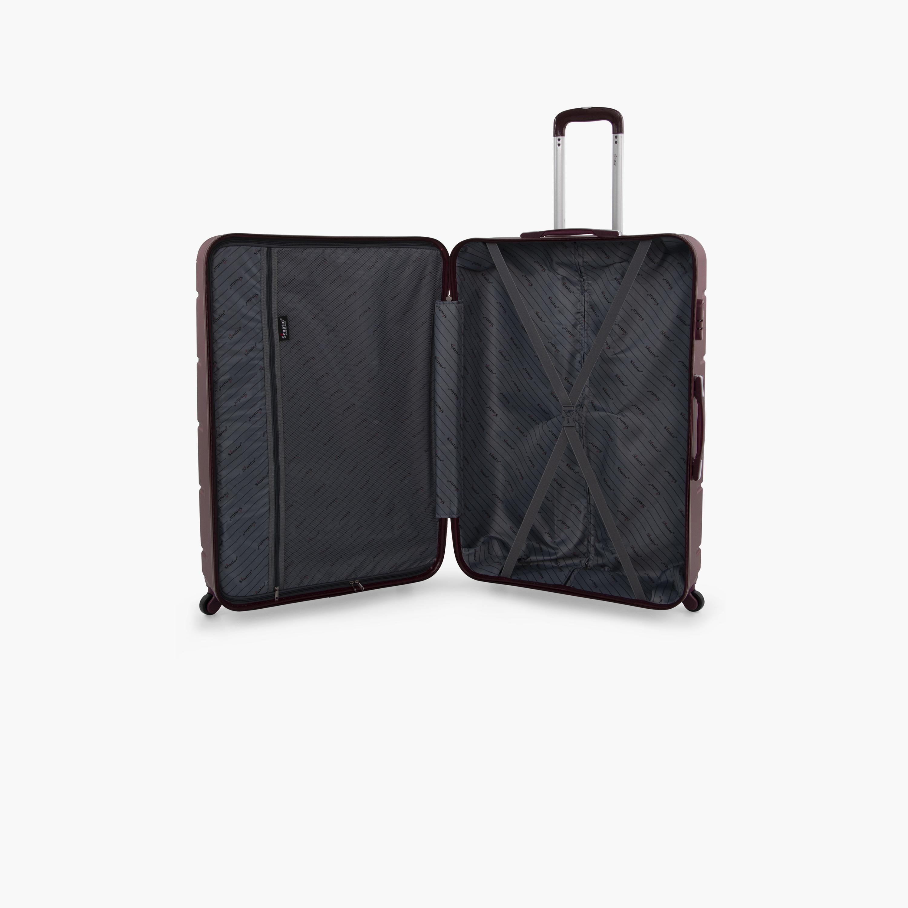 Senator 55 CM Small Cabin ABS Hard Sided 4-Wheeler Spinner Trolley Bag with Combination Lock-travel-luggagesandbags-luggage-image-6