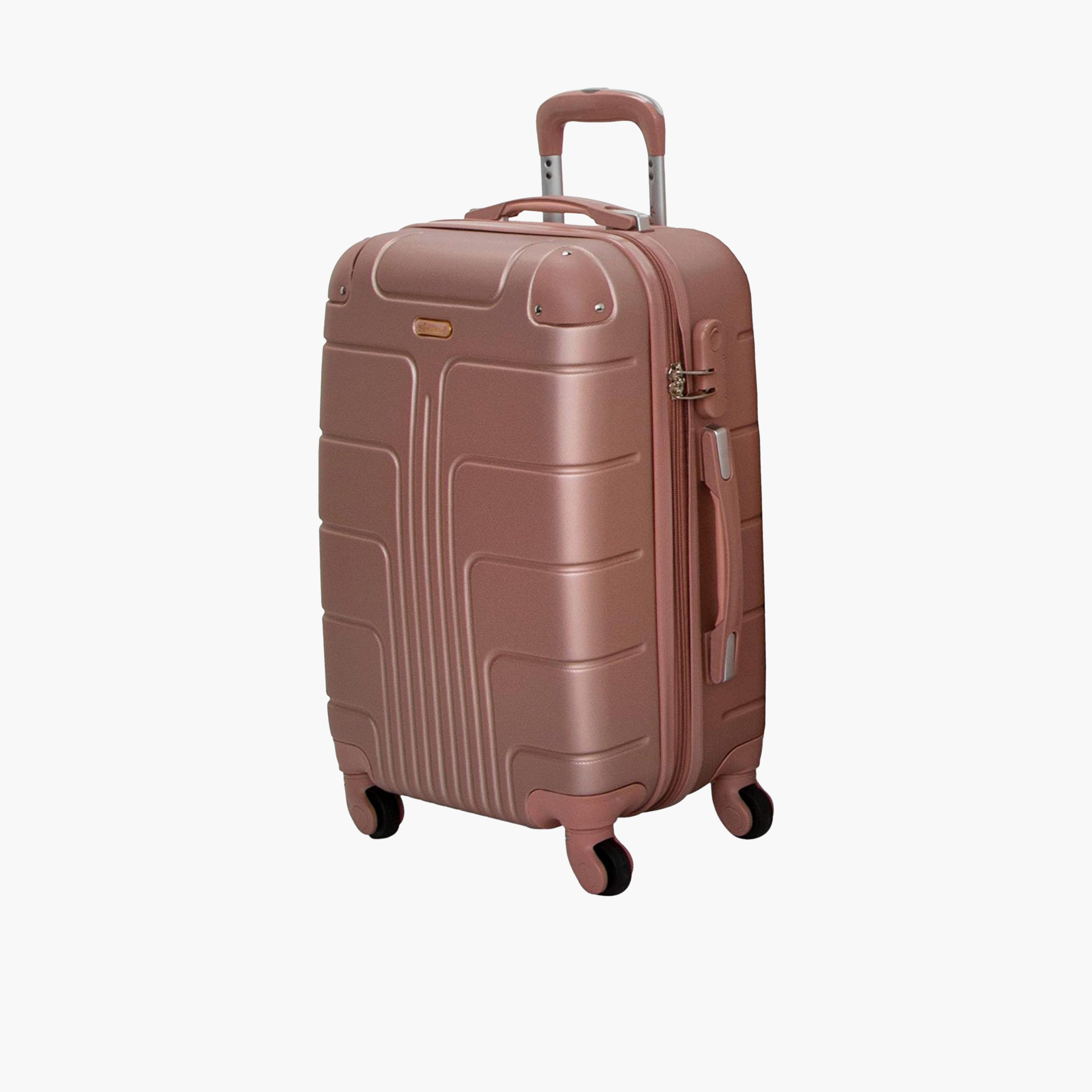 Senator 55 CM Small Cabin ABS Hard Sided 4-Wheeler Spinner Trolley Bag with Combination Lock-travel-luggagesandbags-luggage-image-1