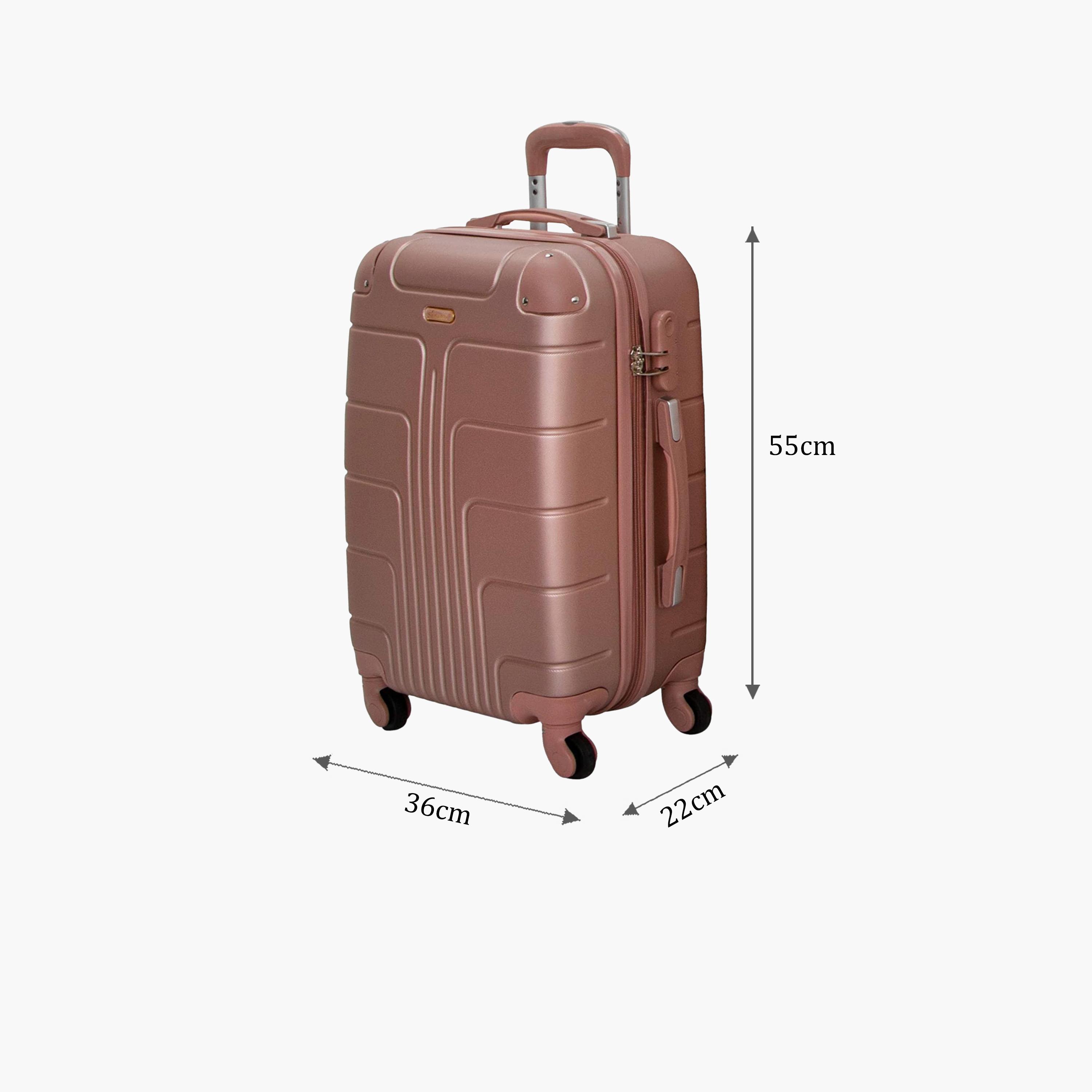 Senator 55 CM Small Cabin ABS Hard Sided 4-Wheeler Spinner Trolley Bag with Combination Lock-travel-luggagesandbags-luggage-image-2