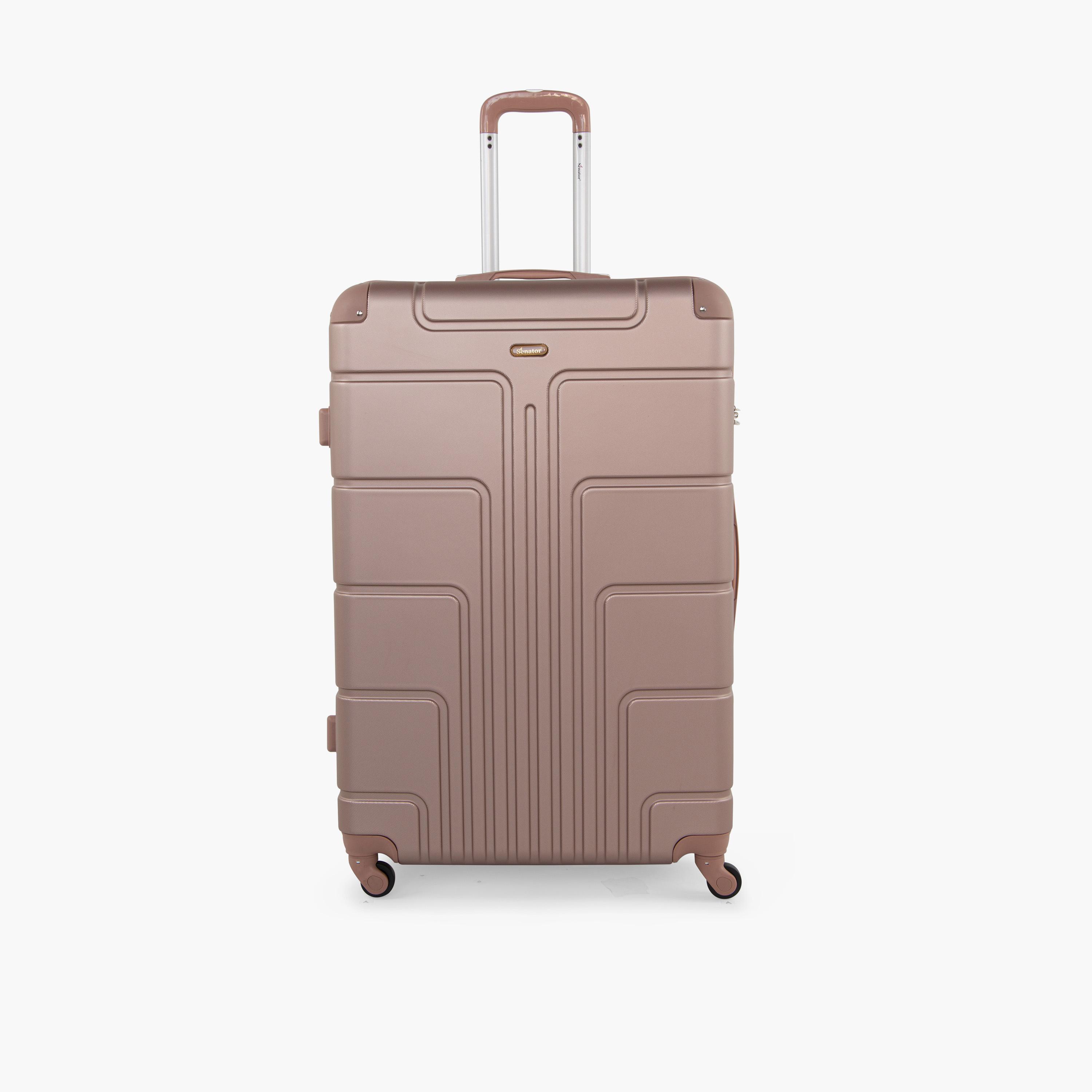 Senator 55 CM Small Cabin ABS Hard Sided 4-Wheeler Spinner Trolley Bag with Combination Lock-travel-luggagesandbags-luggage-image-5