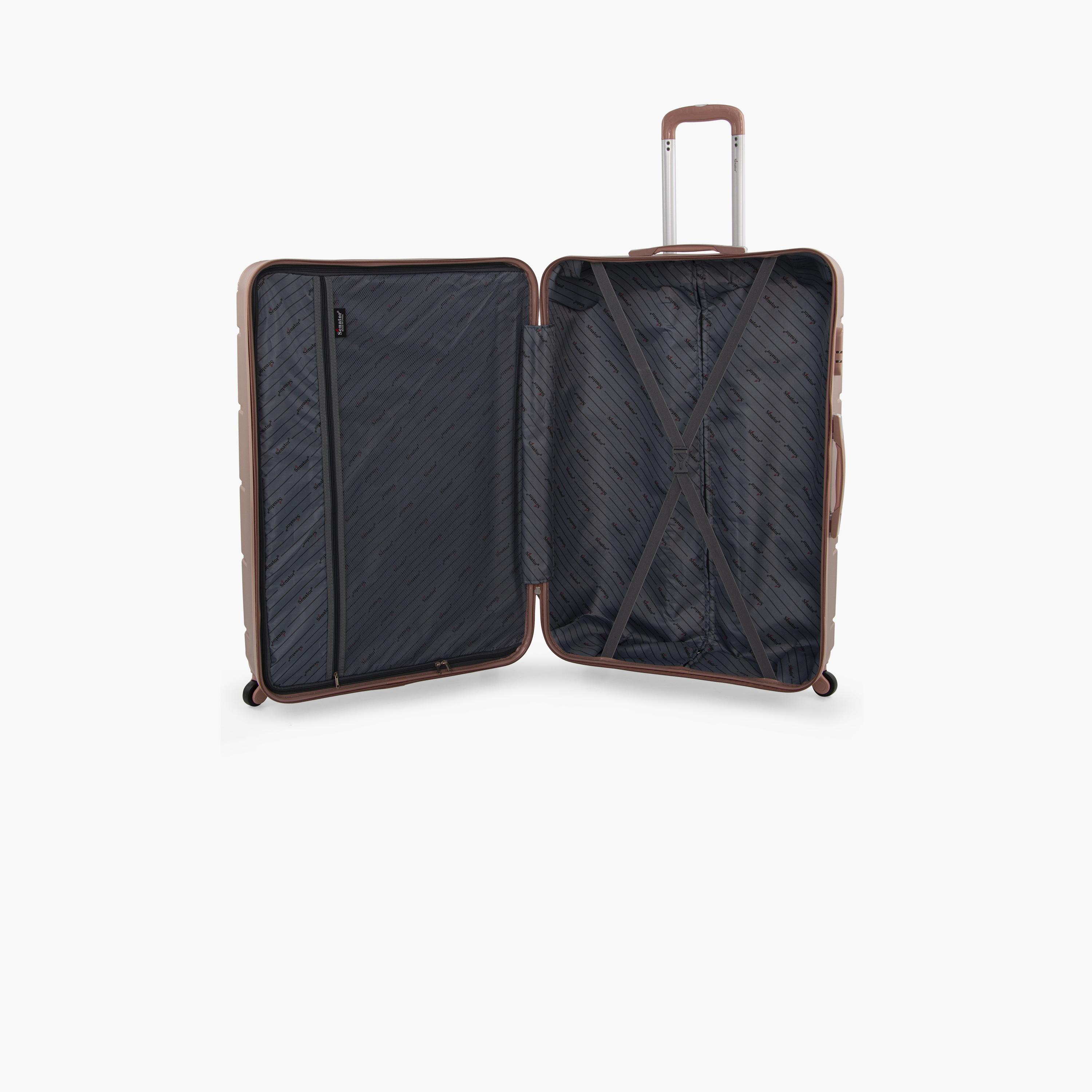 Senator 55 CM Small Cabin ABS Hard Sided 4-Wheeler Spinner Trolley Bag with Combination Lock-travel-luggagesandbags-luggage-image-6