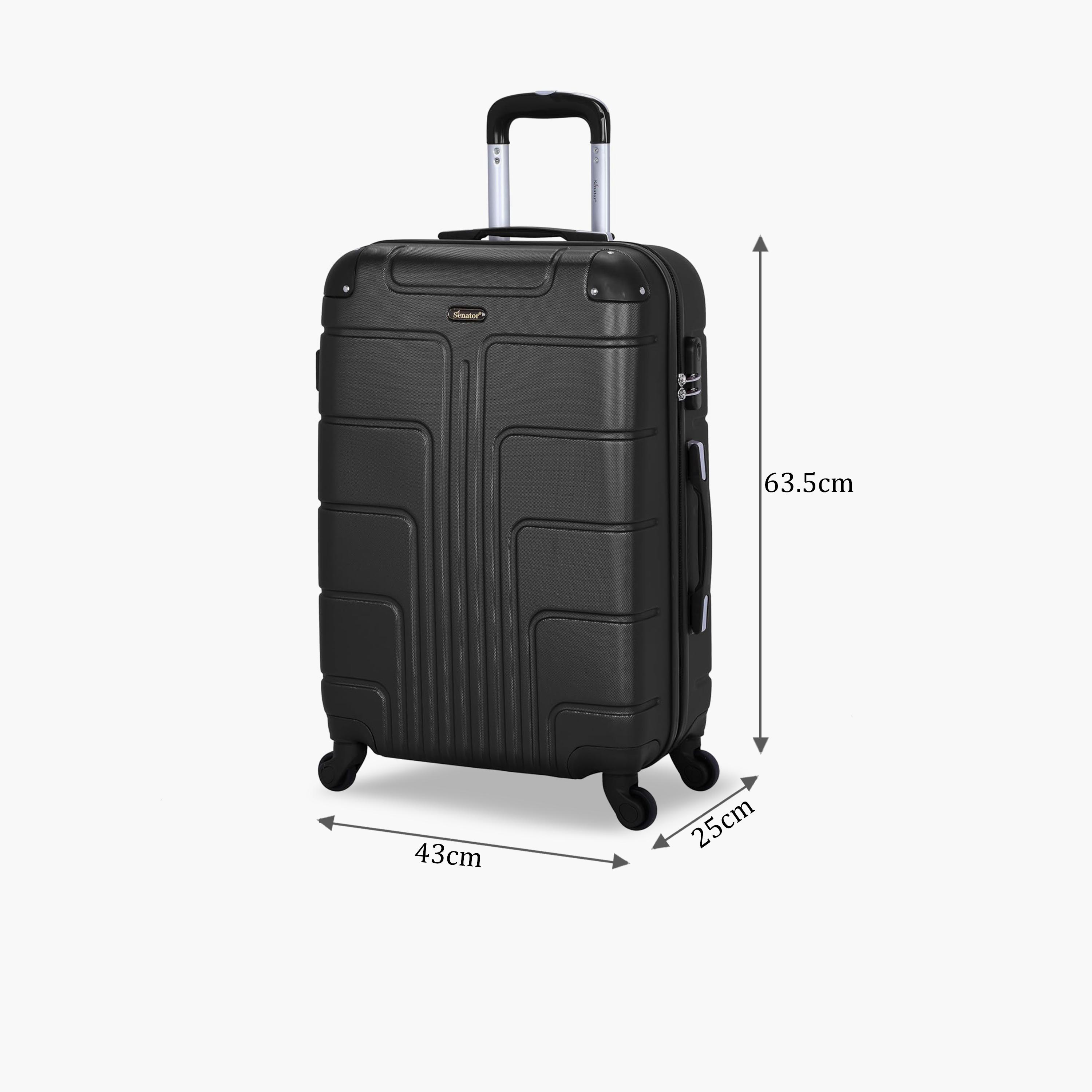 Senator 63.5 CM Medium Check-in ABS Hard Sided 4-Wheeler Spinner Trolley Bag with Combination Lock-travel-luggagesandbags-luggage-image-2