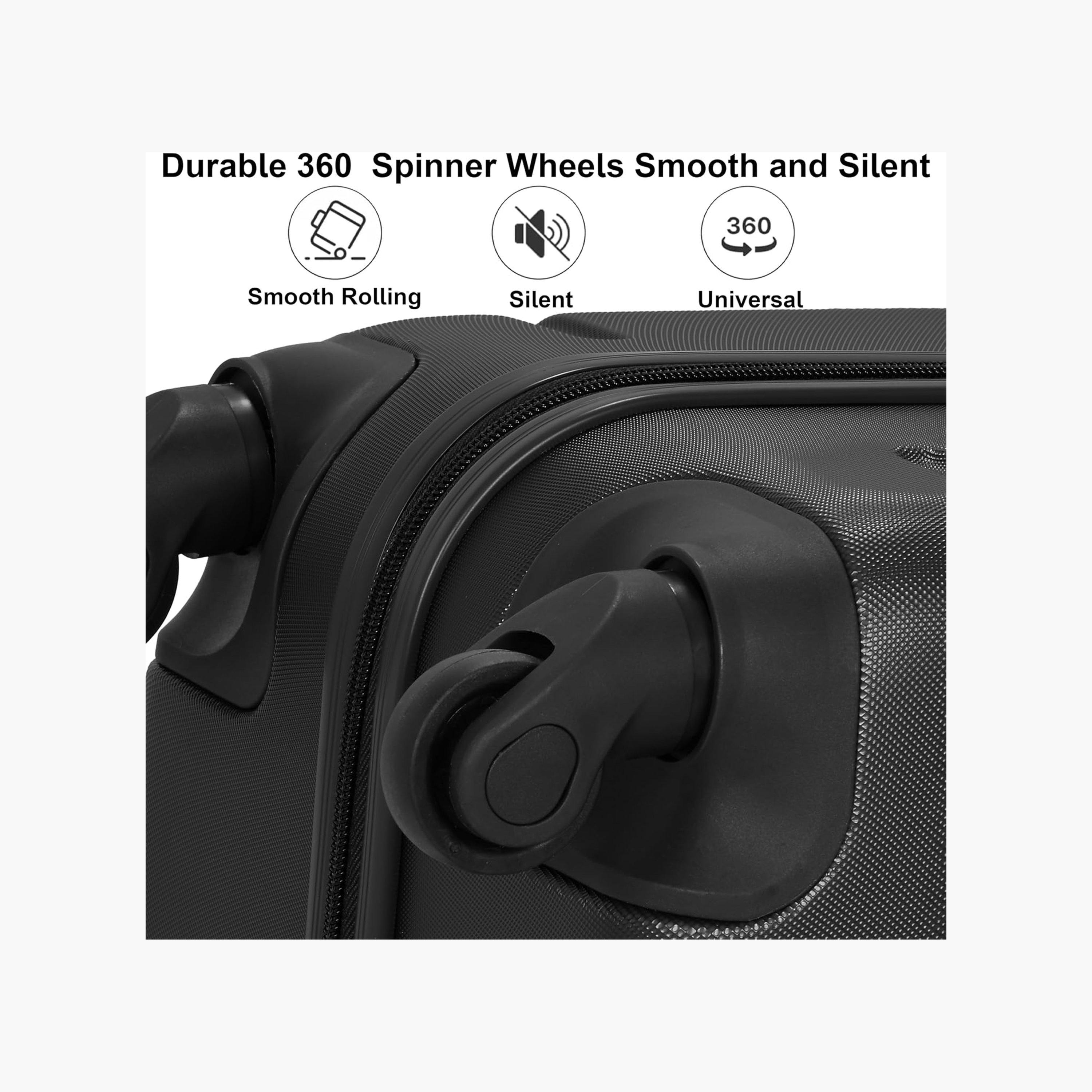 Senator 63.5 CM Medium Check-in ABS Hard Sided 4-Wheeler Spinner Trolley Bag with Combination Lock-travel-luggagesandbags-luggage-image-9