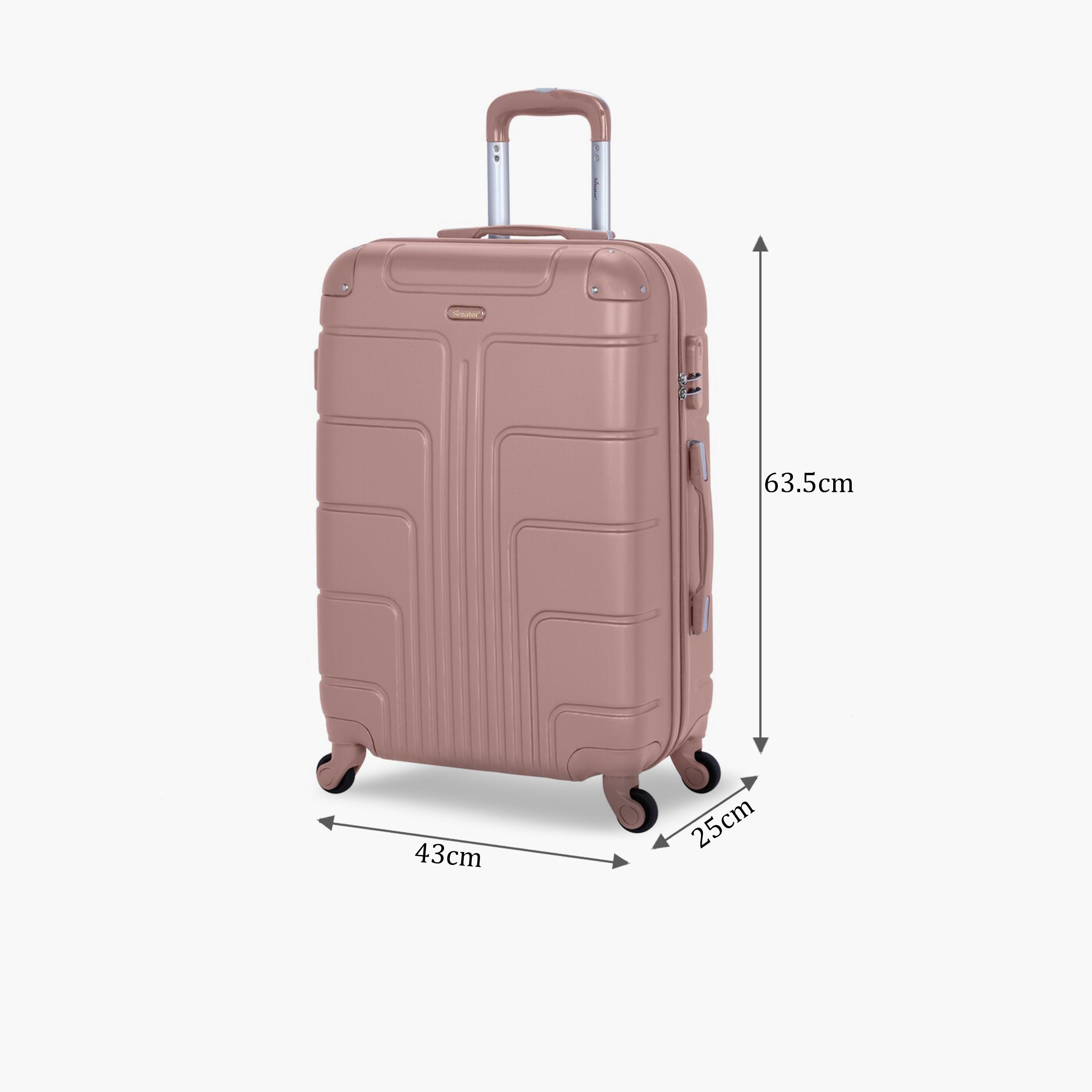 Senator 63.5 CM Medium Check-in ABS Hard Sided 4-Wheeler Spinner Trolley Bag with Combination Lock-travel-luggagesandbags-luggage-image-2