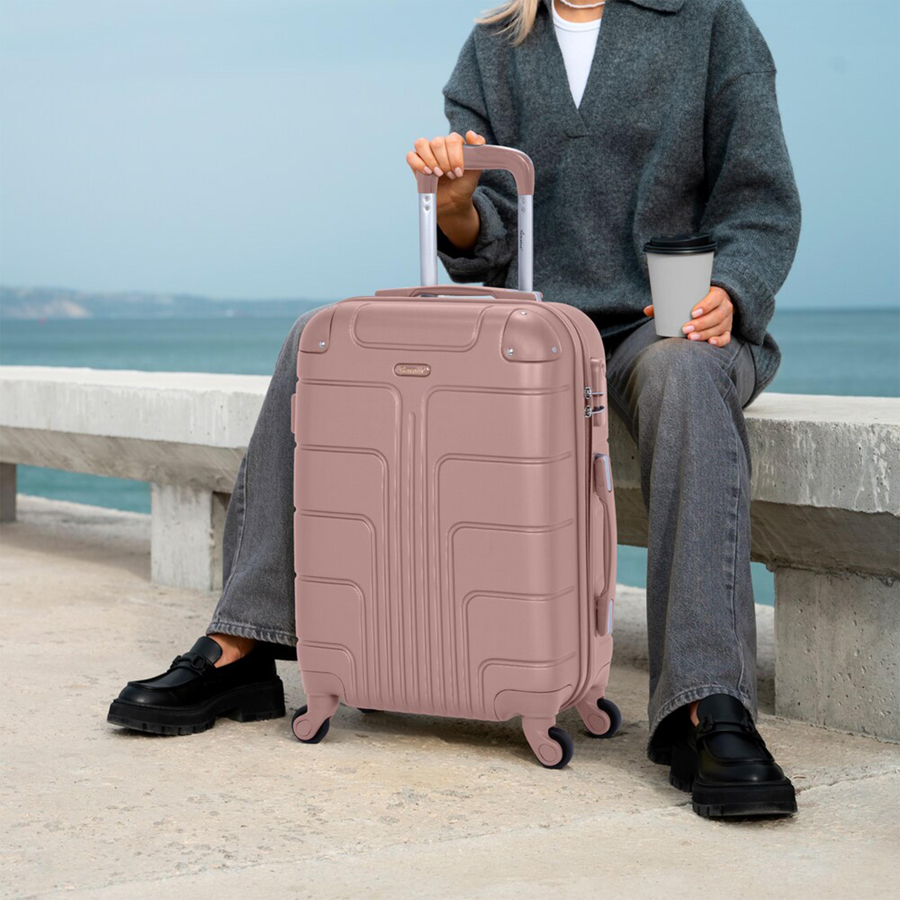 Senator 63.5 CM Medium Check-in ABS Hard Sided 4-Wheeler Spinner Trolley Bag with Combination Lock-travel-luggagesandbags-luggage-image-8