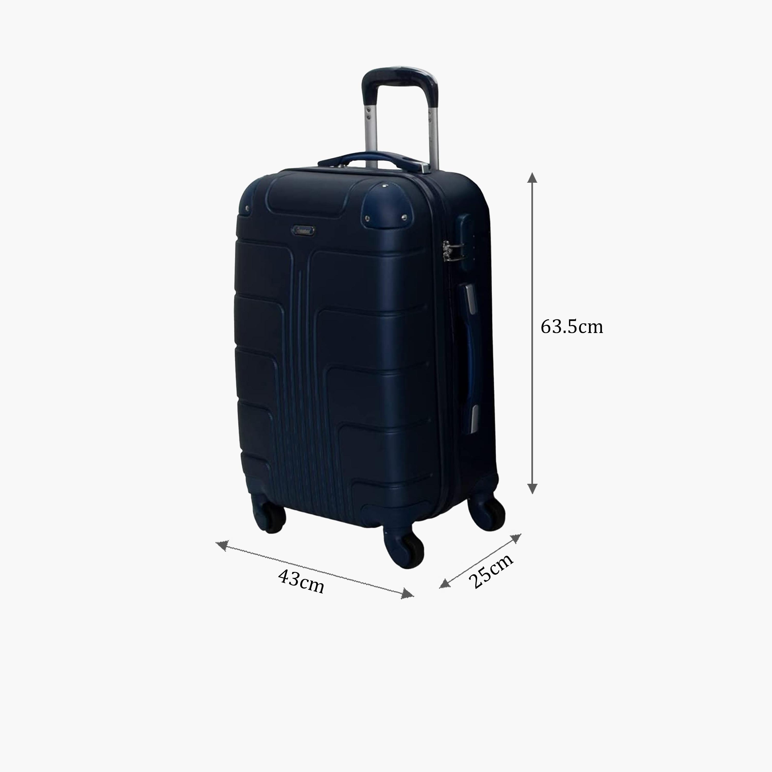 Senator 63.5 CM Medium Check-in ABS Hard Sided 4-Wheeler Spinner Trolley Bag with Combination Lock-travel-luggagesandbags-luggage-image-2