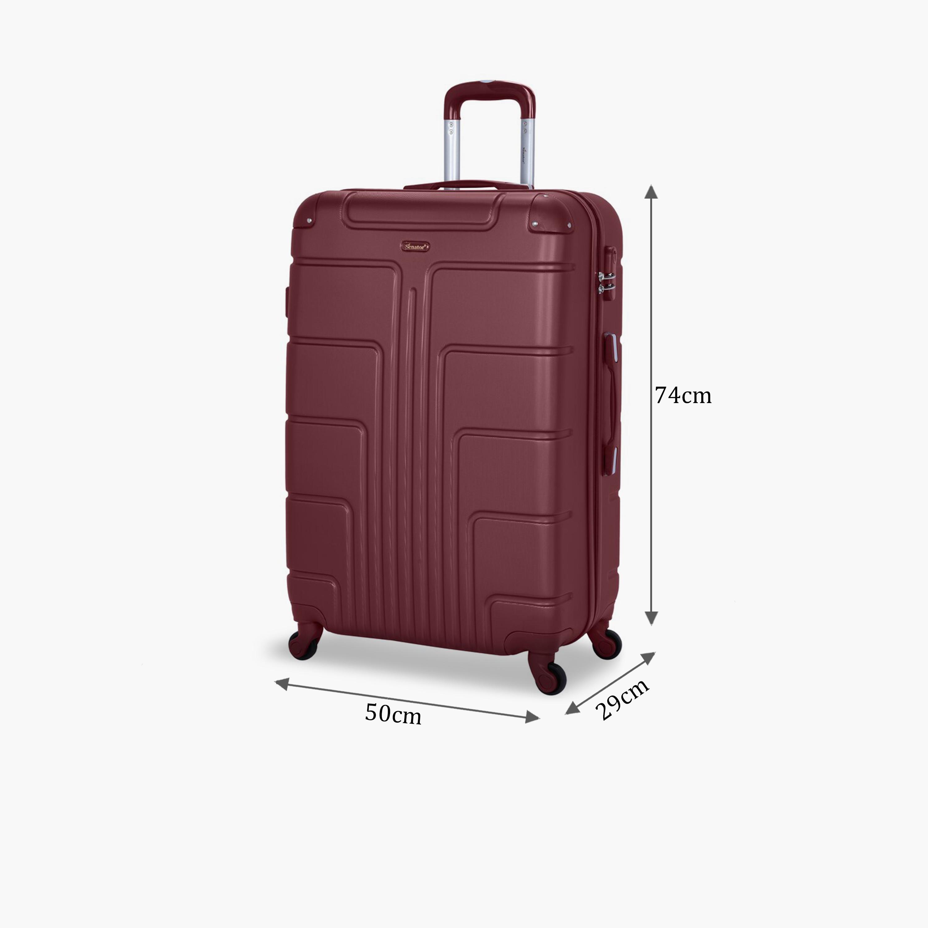 Senator 74 CM Large Check-in ABS Hard Sided 4-Wheeler Spinner Trolley Bag with Combination Lock-travel-luggagesandbags-luggage-image-2