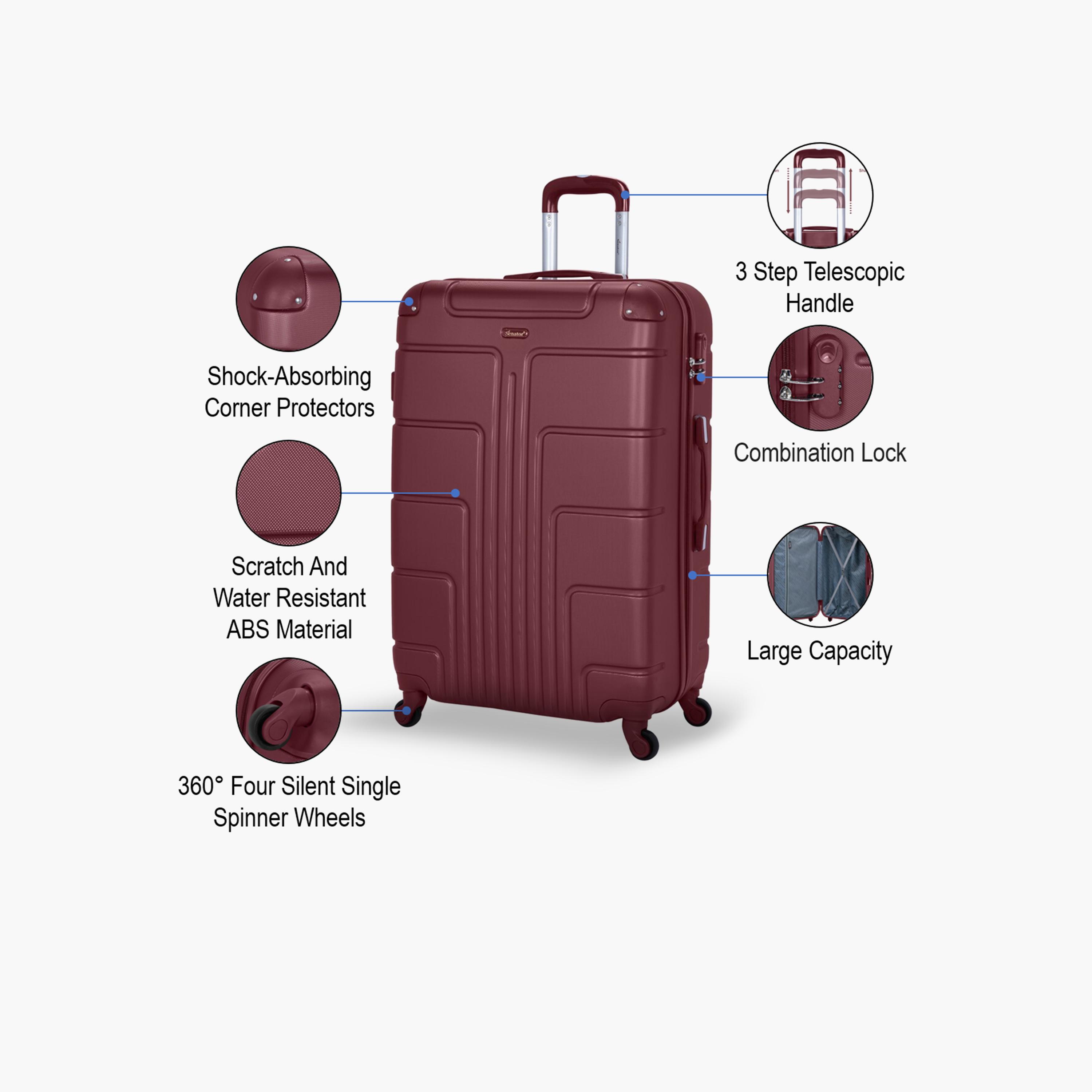 Senator 74 CM Large Check-in ABS Hard Sided 4-Wheeler Spinner Trolley Bag with Combination Lock-travel-luggagesandbags-luggage-image-3