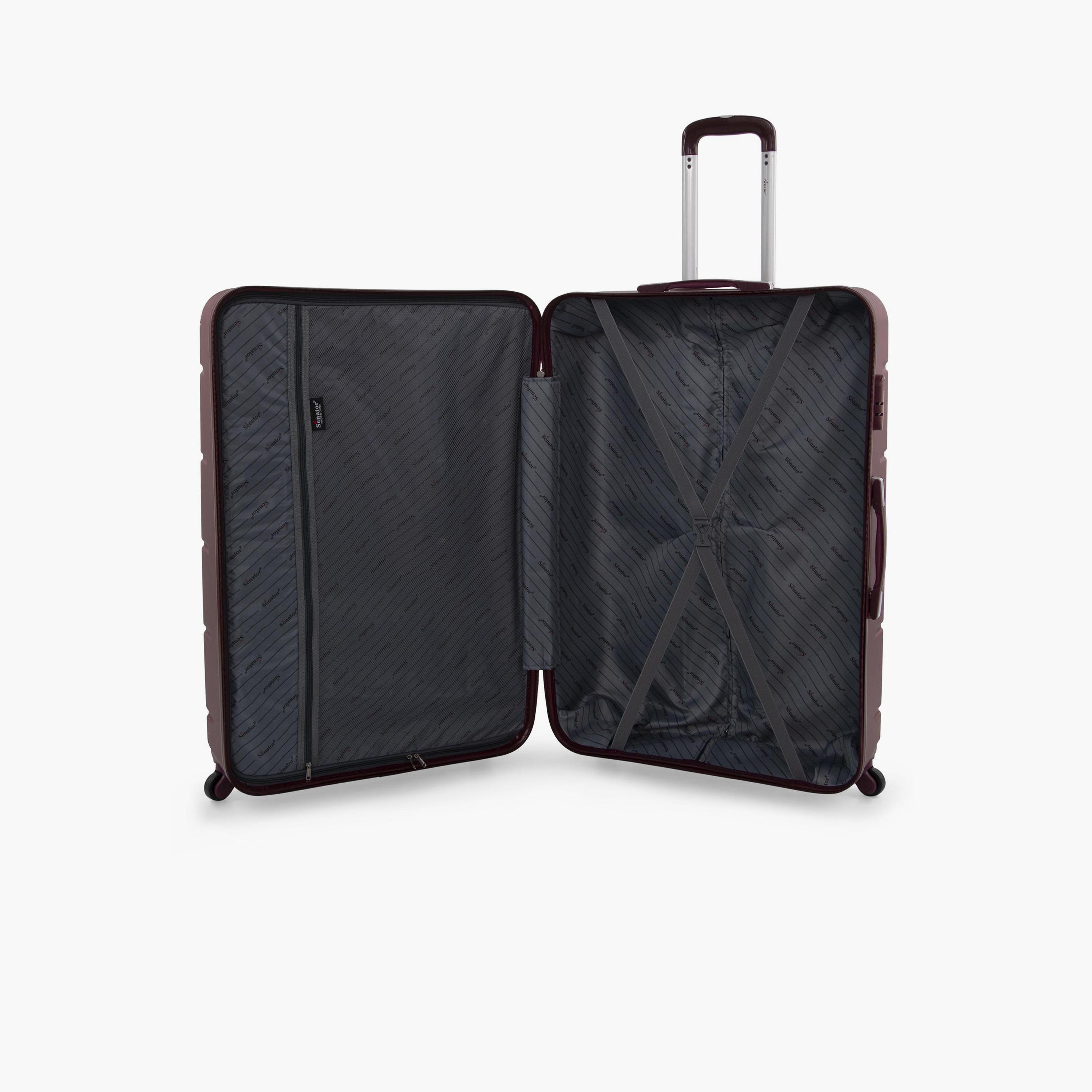 Senator 74 CM Large Check-in ABS Hard Sided 4-Wheeler Spinner Trolley Bag with Combination Lock-travel-luggagesandbags-luggage-image-4