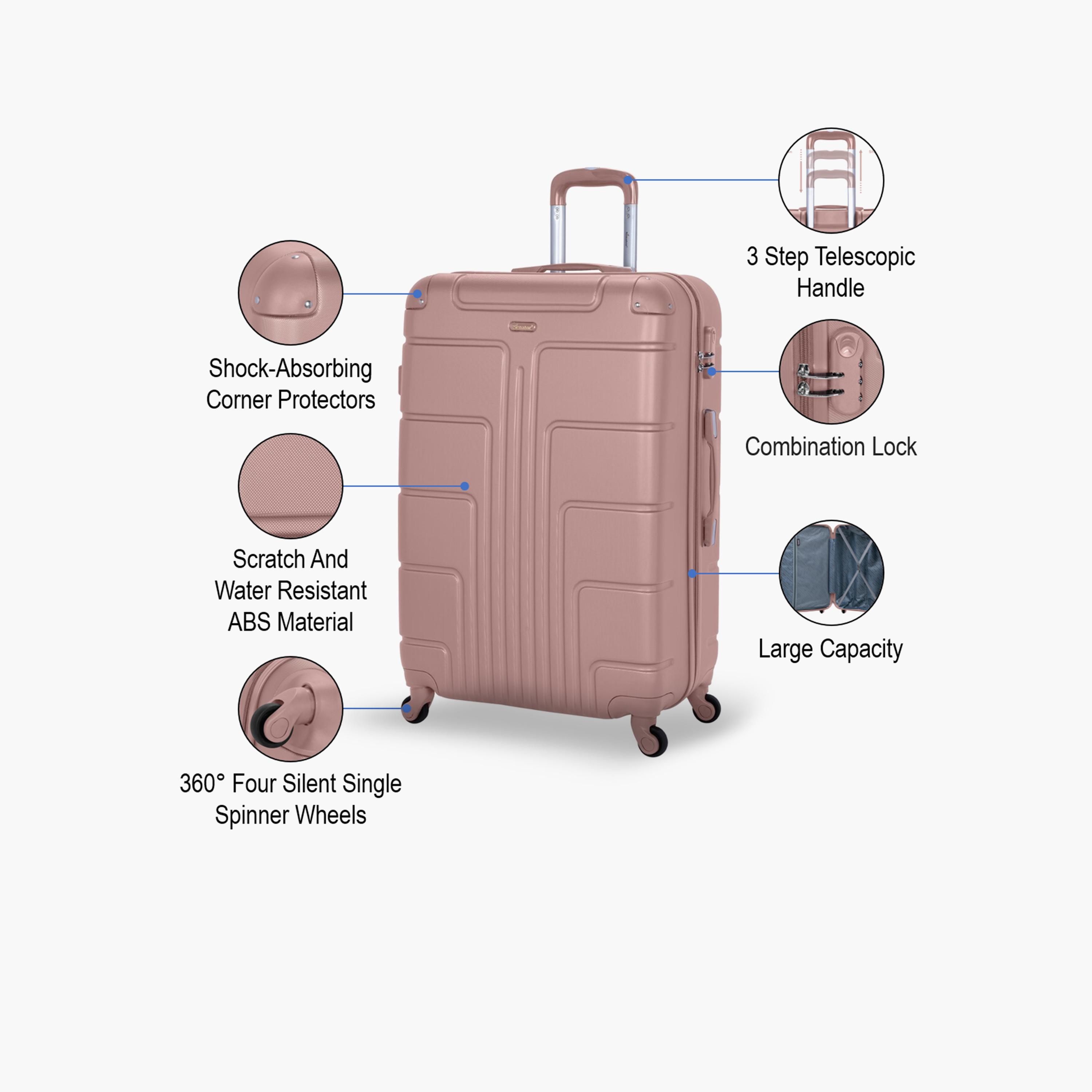 Senator 74 CM Large Check-in ABS Hard Sided 4-Wheeler Spinner Trolley Bag with Combination Lock-travel-luggagesandbags-luggage-image-3